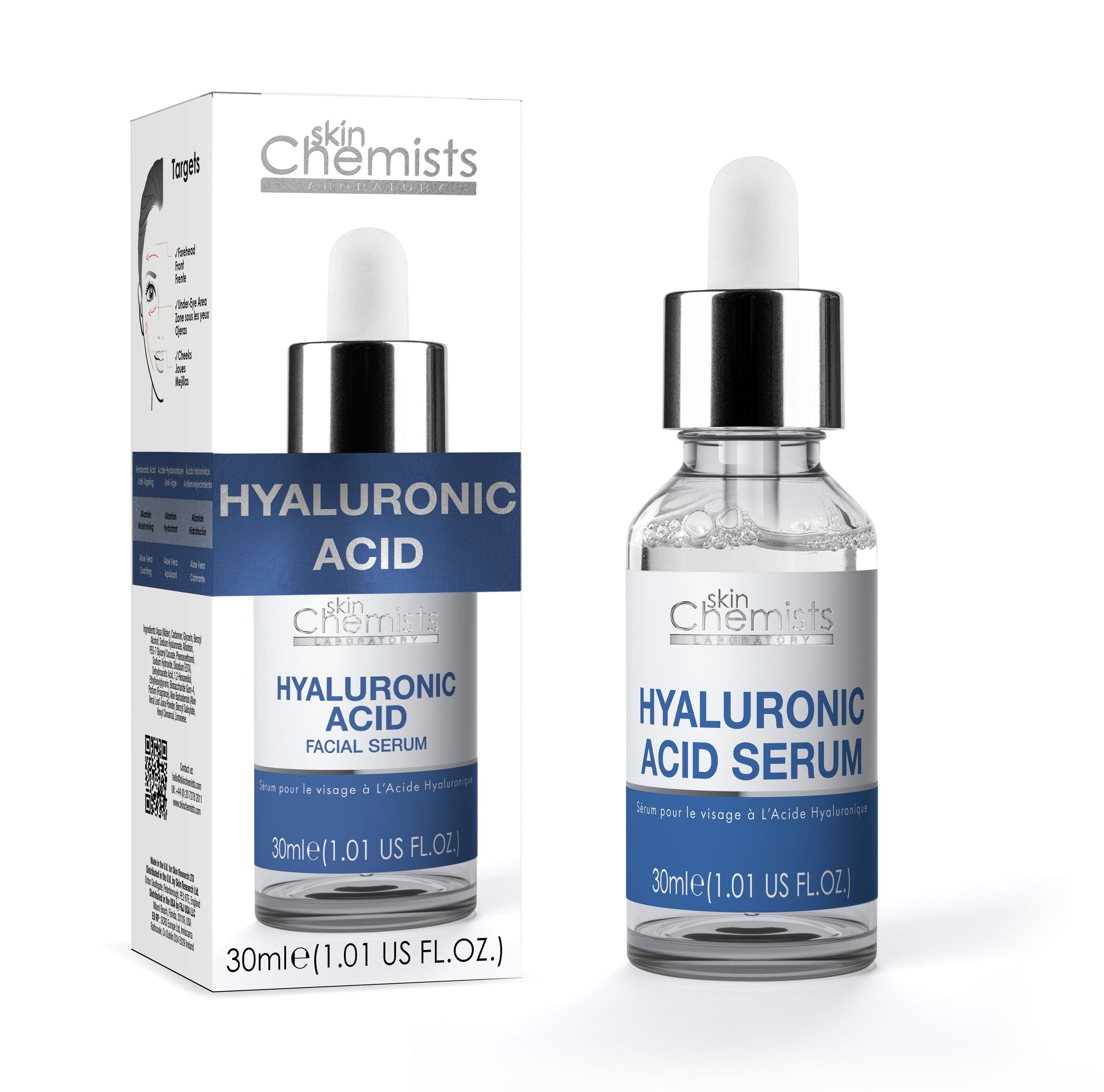 skinChemists Hydrating Hyaluronic Acid Serum 30ml