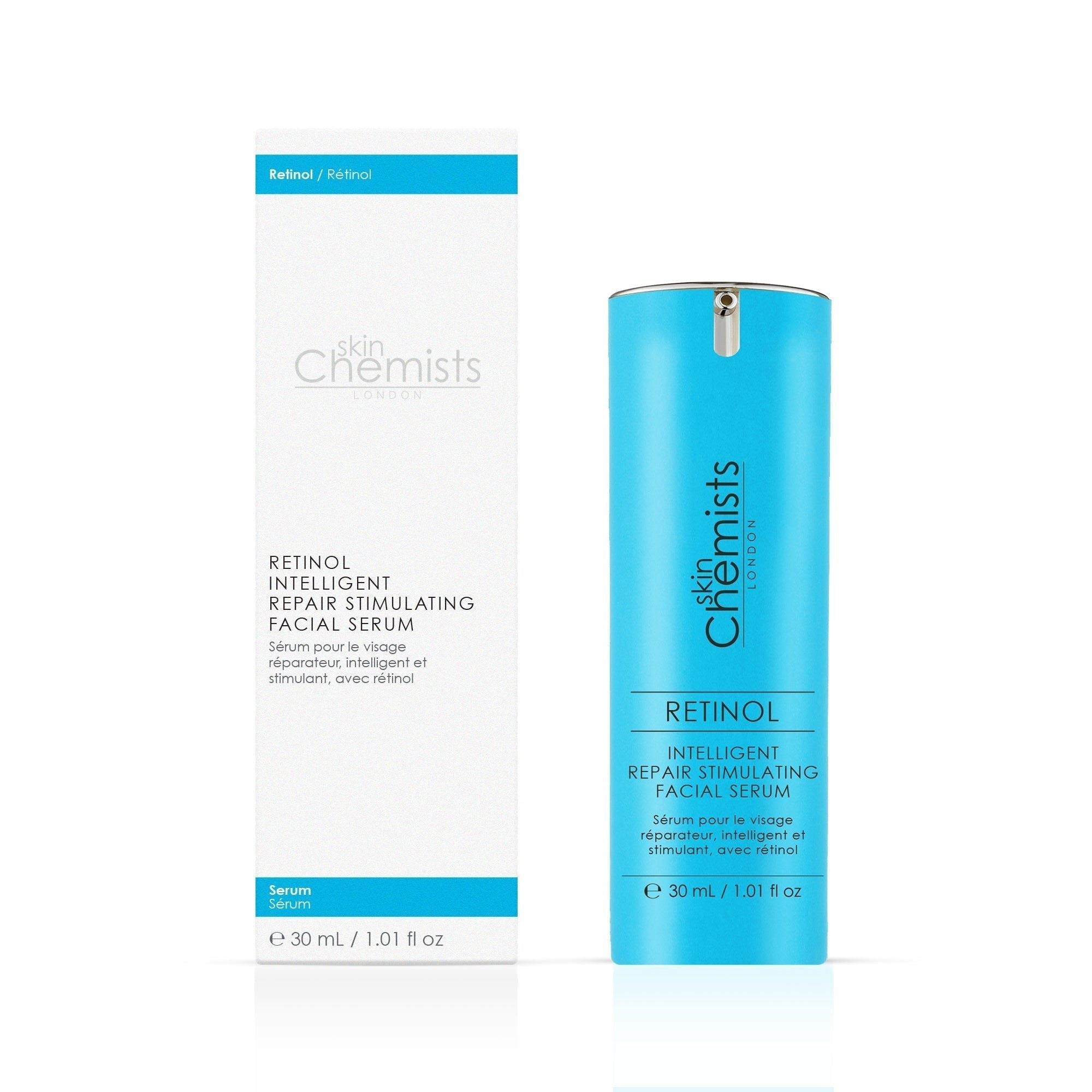 skinChemists Retinol Intelligent Repair Stimulating Facial Serum 30ml Twin Value Savings Pack