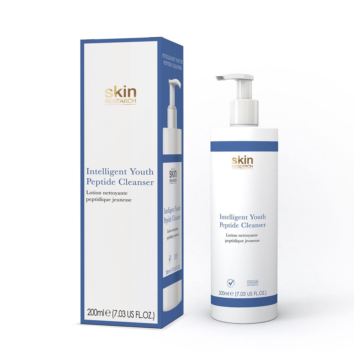 Skin Research Youth Peptide Cleanser 200ml Twin Value Savings Pack