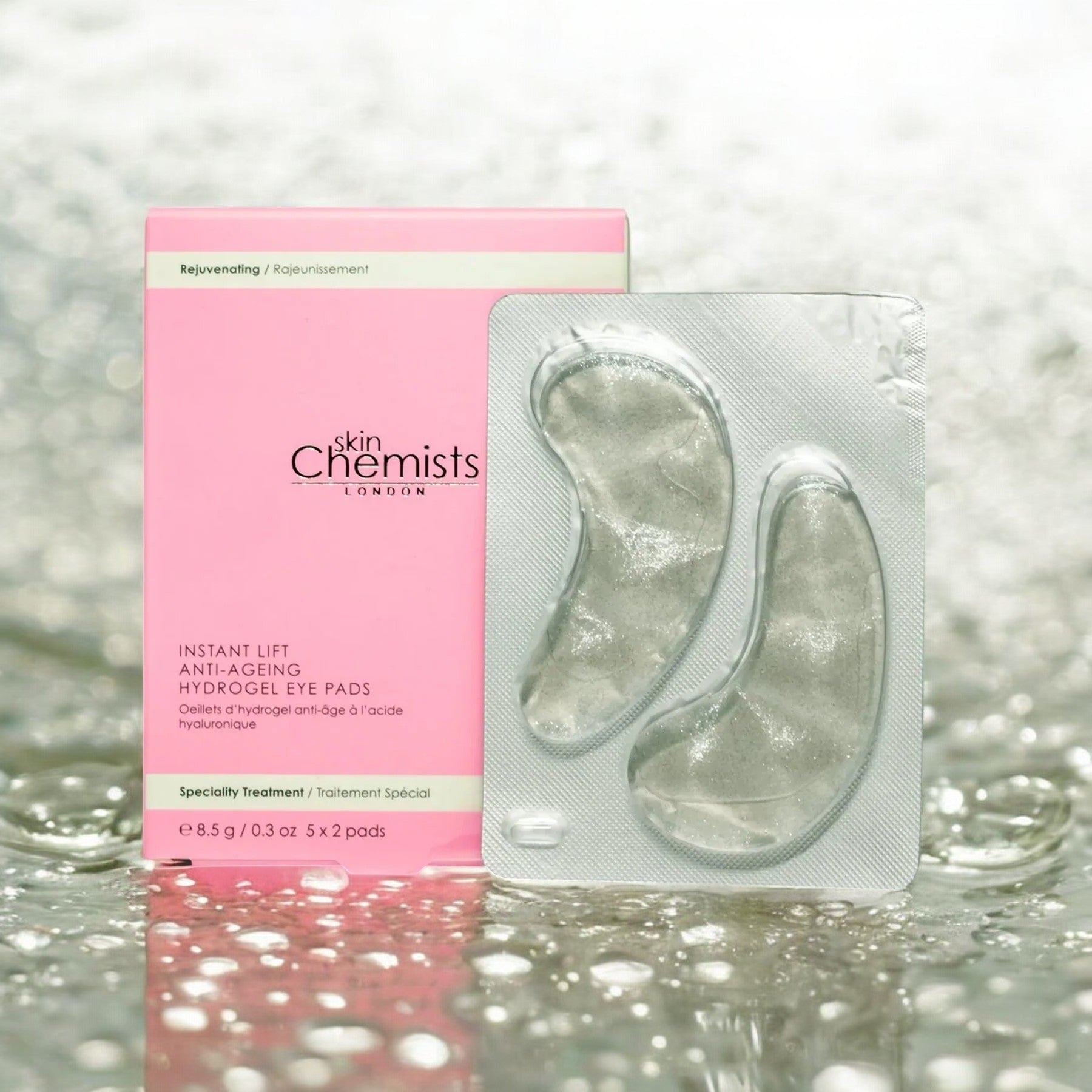 skinChemists Instant Lift Anti-Ageing Hydrogel Eye Pads (5 x 2) Twin Value Savings Pack