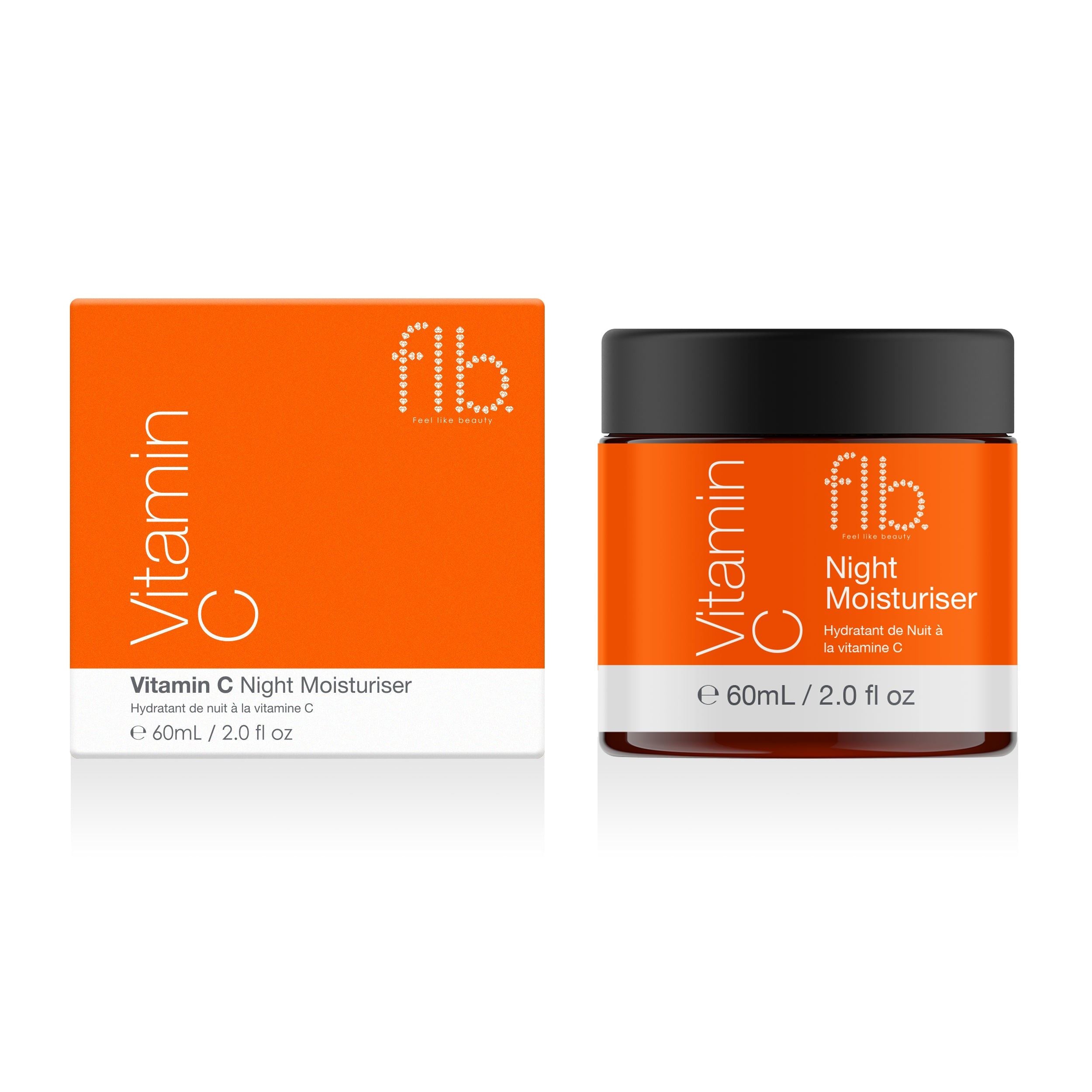 Feel Like Beauty Vitamin C Night Moisturiser 60ml Twin Value Savings Pack