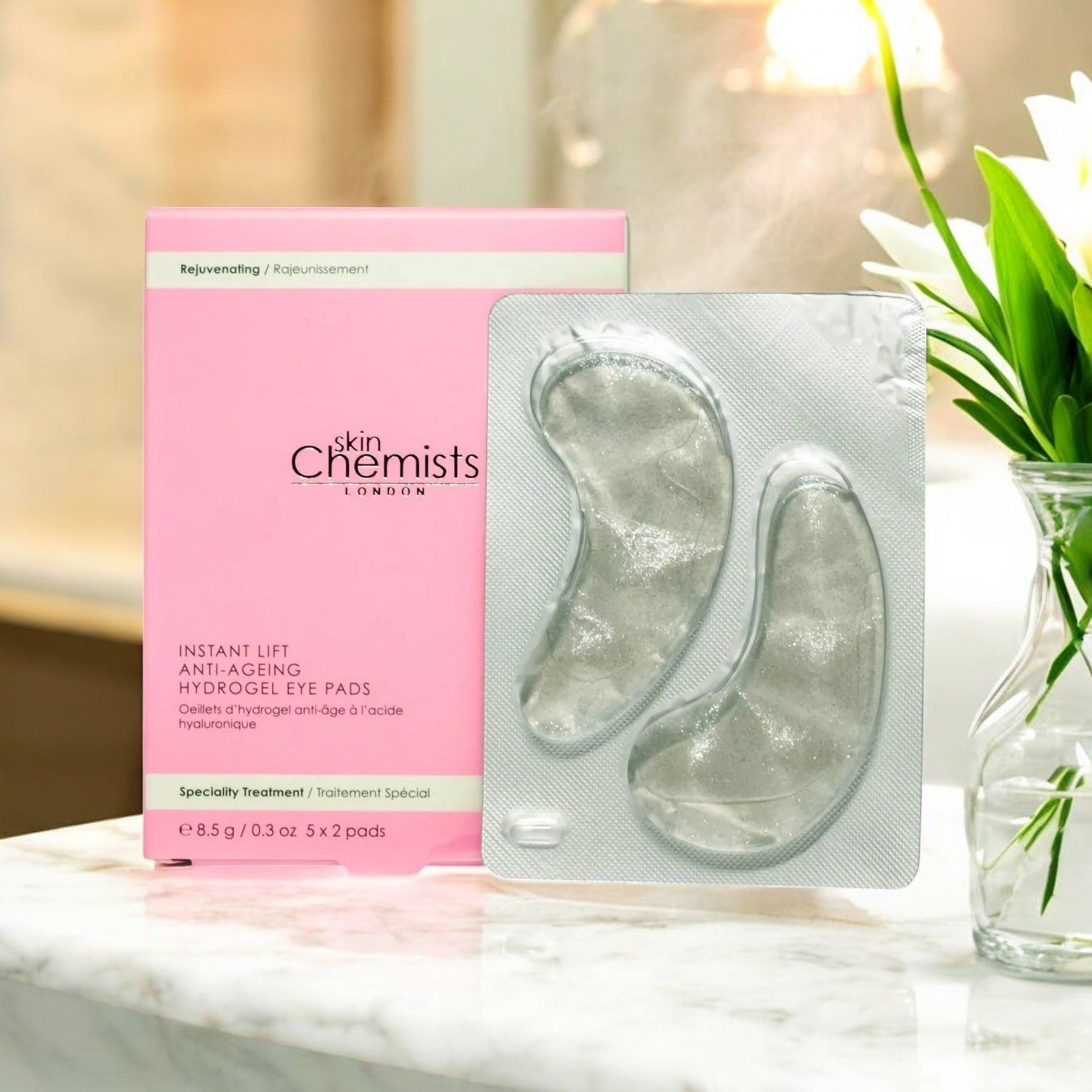 skinChemists Instant Lift Anti-Ageing Hydrogel Eye Pads (5 x 2) Twin Value Savings Pack