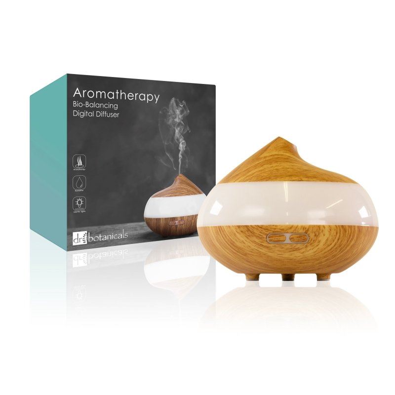 Wooden Aroma Diffuser + Oils Kit: English Pear, Bergamot & Rose, Nectarine & Honey