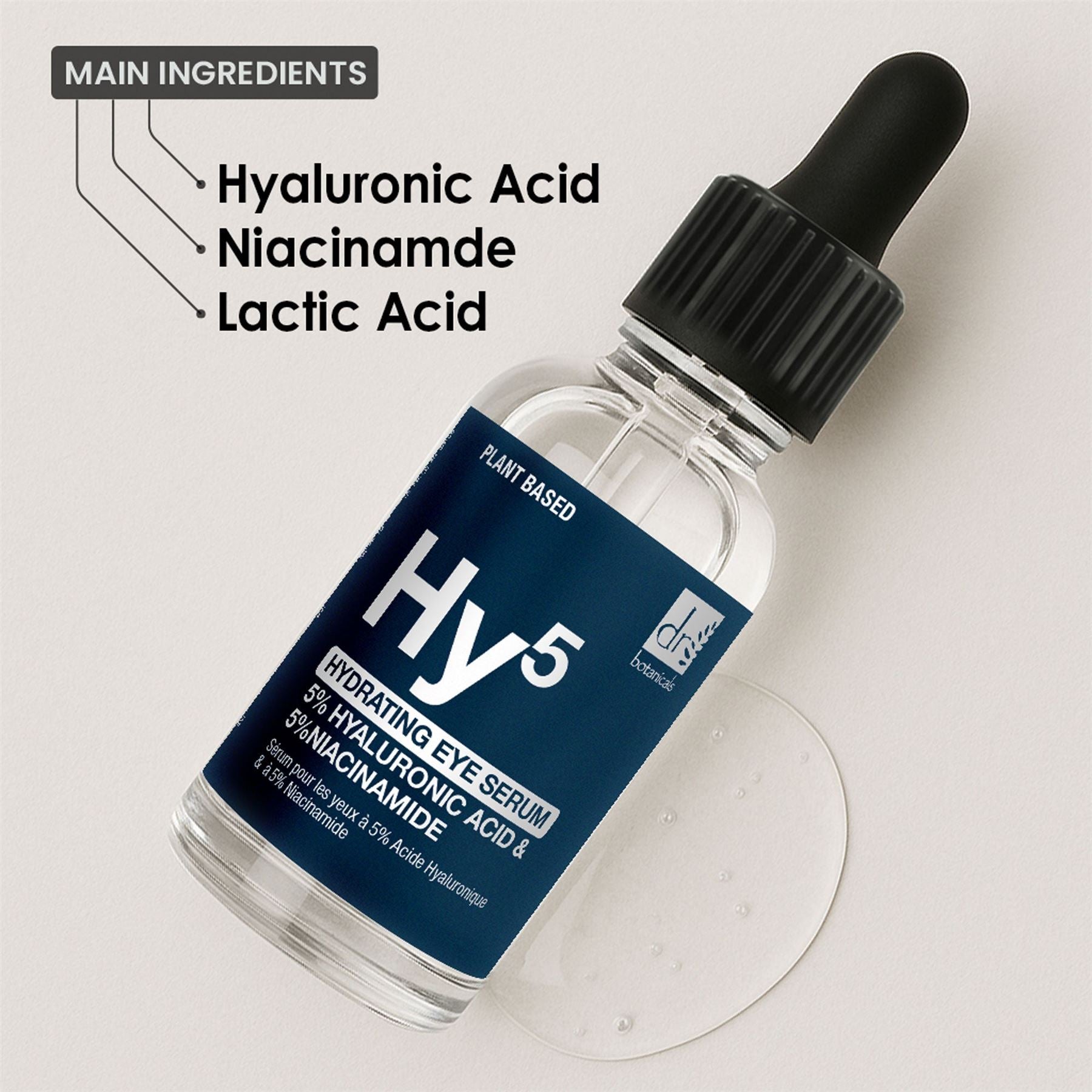 Hyaluronic Acid & Niacinamide Brightening Eye Serum | Hydrates, Smooths & Revitalises | 15ml