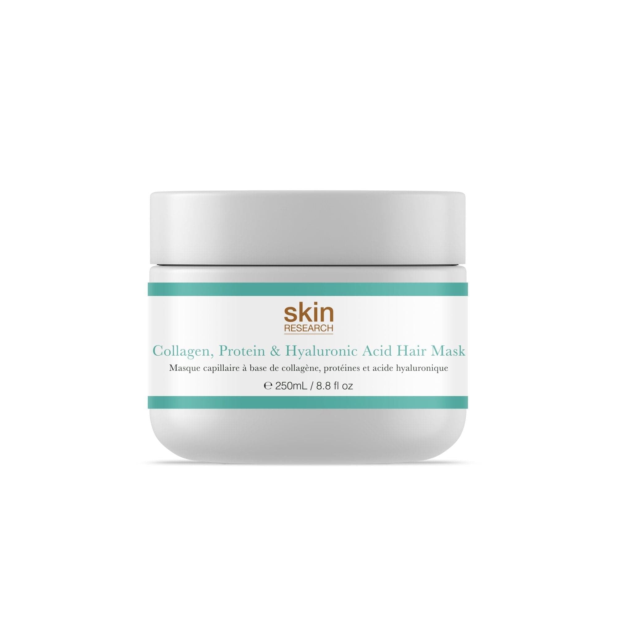 Skin Research Collagen, Protein & Hyaluronic Acid Hair Mask 250ml Twin Value Savings Pack