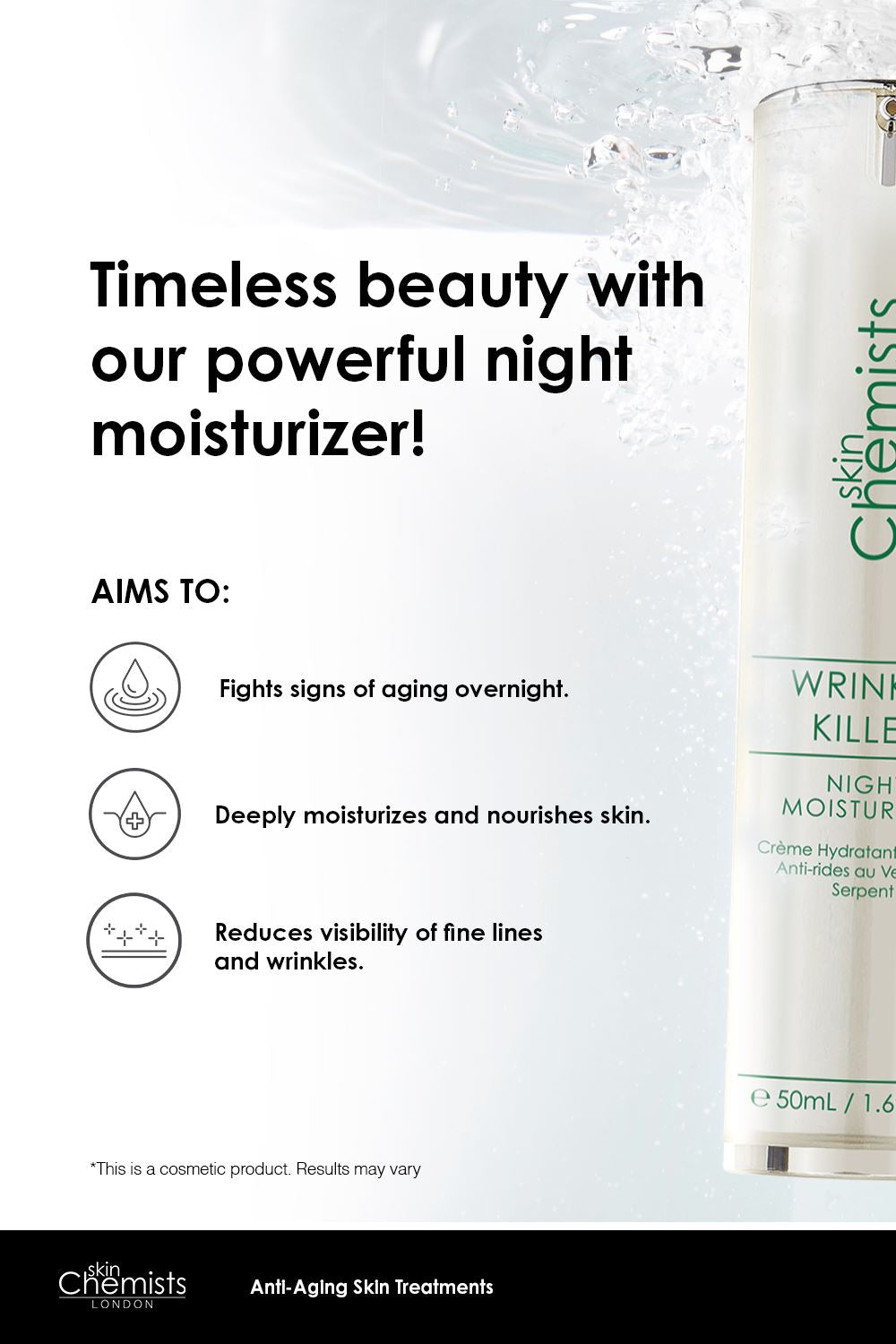 skinChemists Wrinkle Killer Night & facial serum