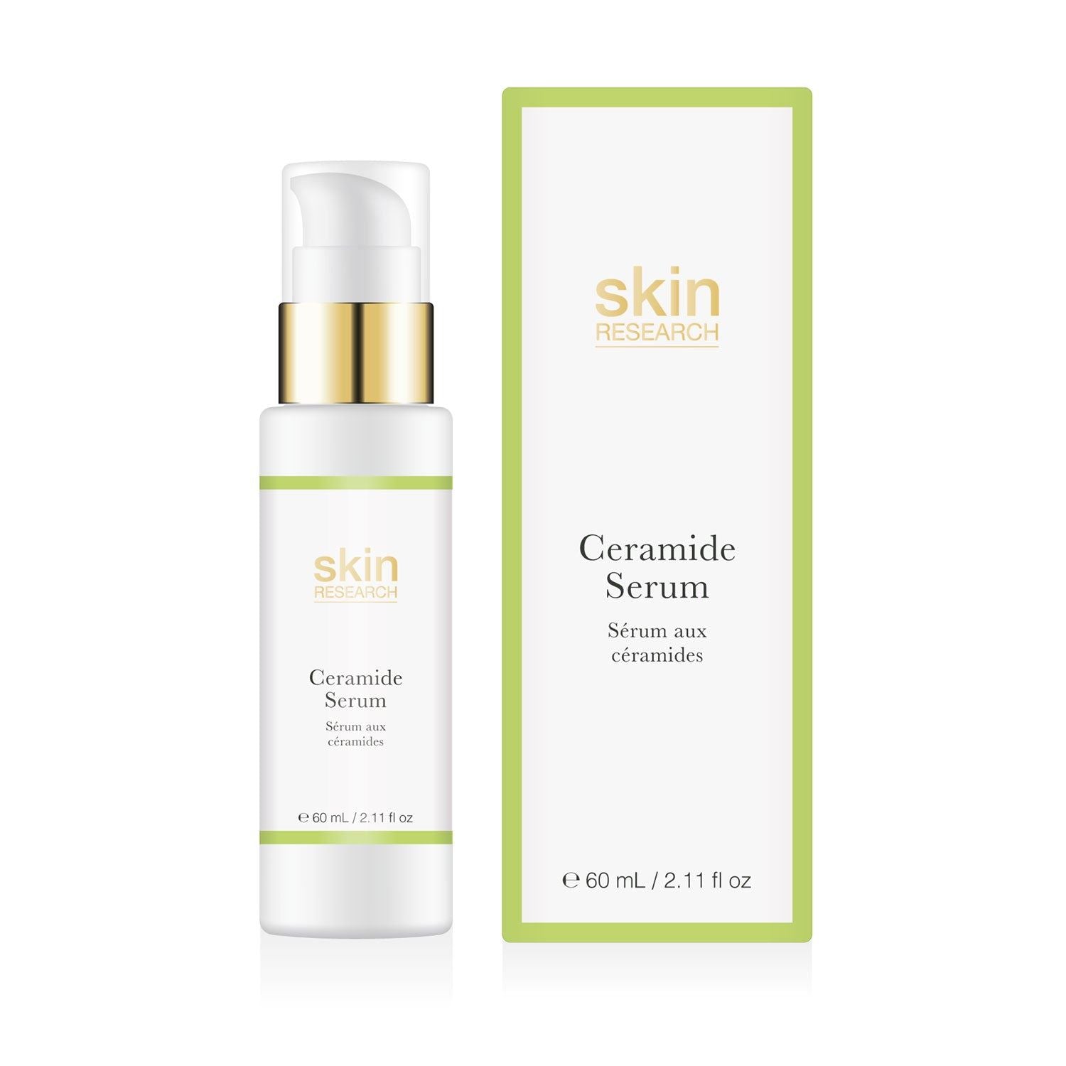 Skin Research Ceramide Serum 60ml Twin Value Savings Pack