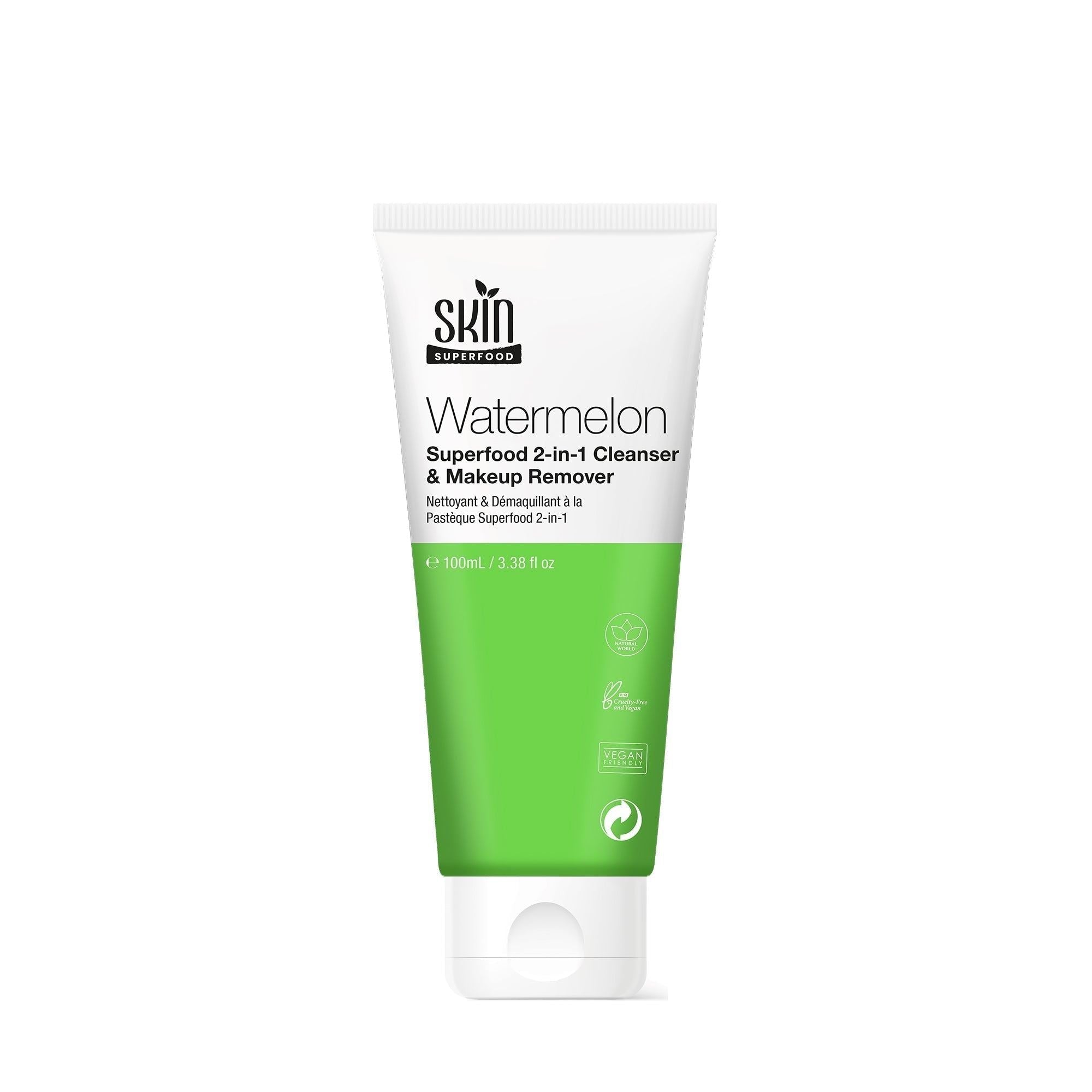 Skin Superfood Watermelon Superfood 2-in-1 Cleanser & Makeup Remover 100ml Twin Value Savings Pack