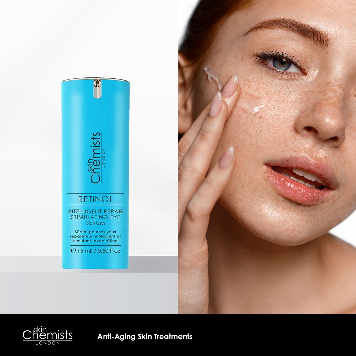 skinChemists Retinol Intelligent Repair Stimulating Eye Serum 15ml Twin Value Savings Pack