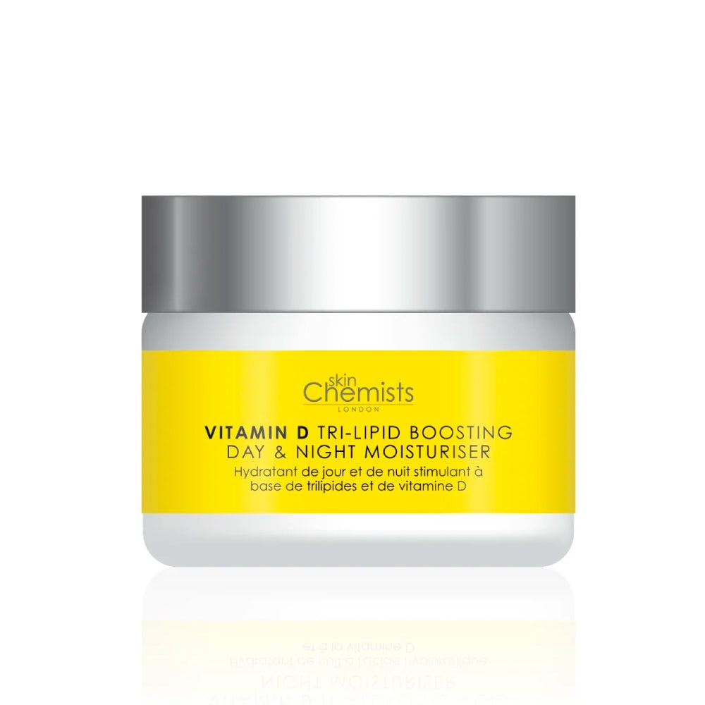 skinChemists Vitamin D Tri-Lipid Boosting Day & Night Moisturiser 50ml Twin Value Savings Pack