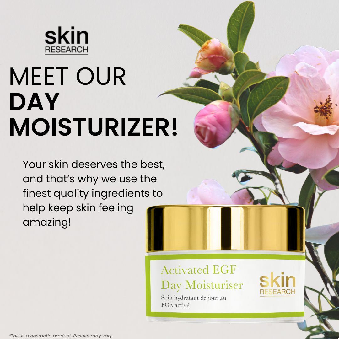 Skin Research Activated EGF Day Moisturiser 50ml Twin Value Savings Pack