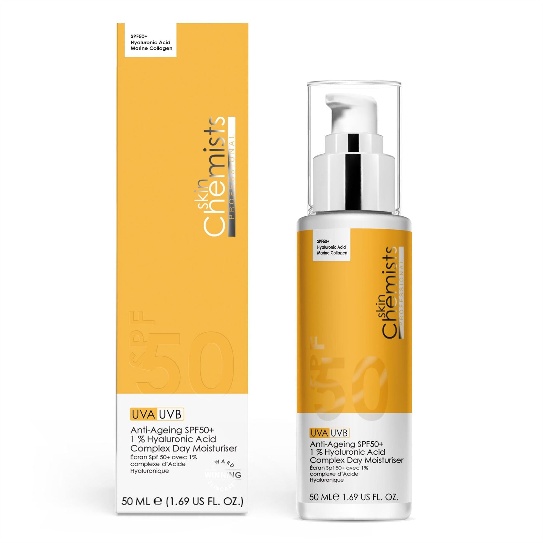 Anti-Ageing SPF50+ 1 % Hyaluronic Acid Complex Day Moisturiser