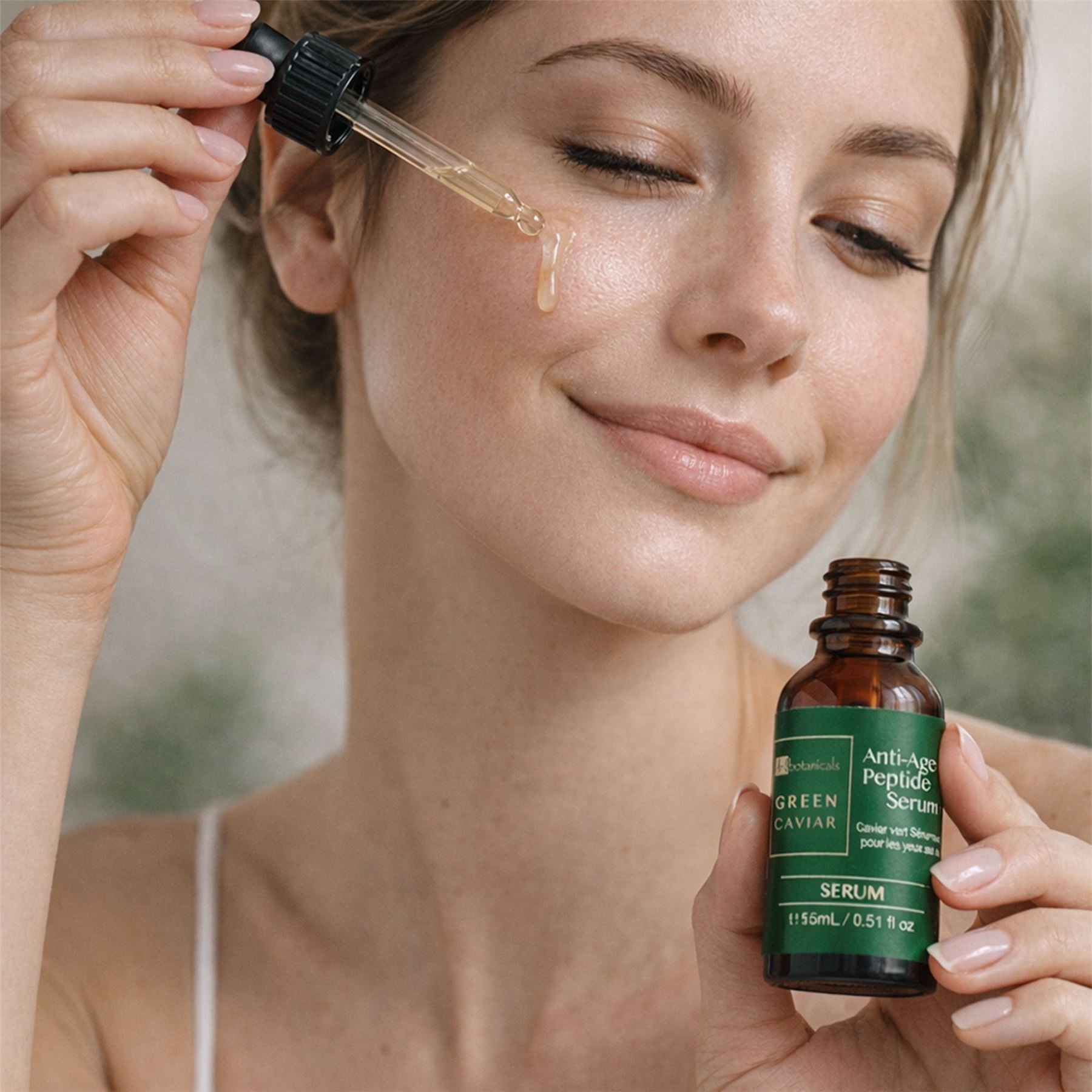 Dr Botanicals Green Caviar Anti-Ageing Peptide Eye Serum 15ml Twin Value Savings Pack