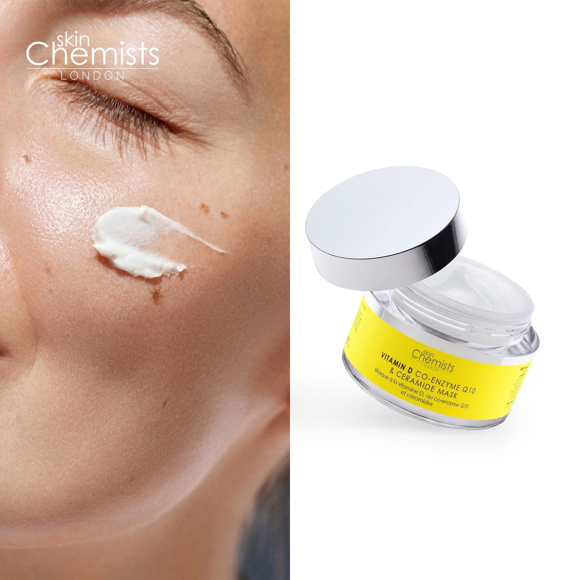 skinChemists Vitamin D Co-Enzyme Q10 & Ceramide Mask 50ml Twin Value Savings Pack