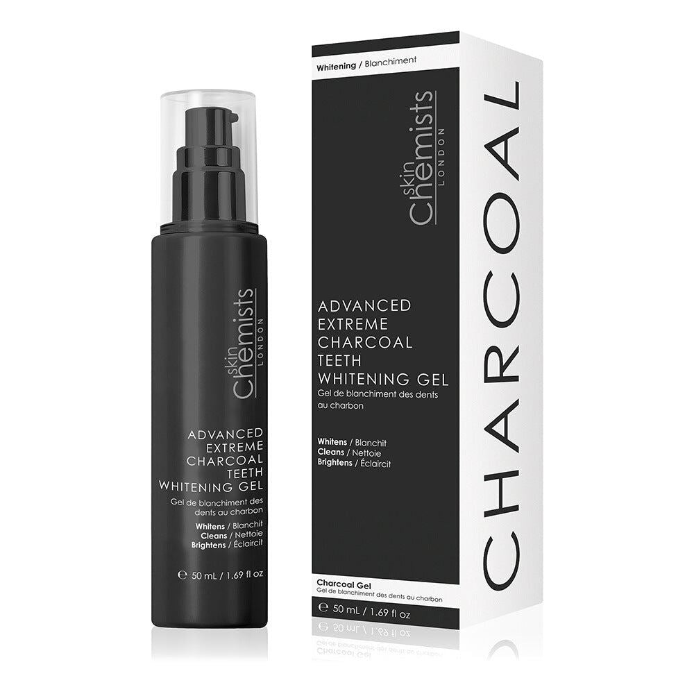 skinChemists Advanced Extreme Charcoal Teeth Whitening Gel + Advanced Extreme Teeth Whitening Gel