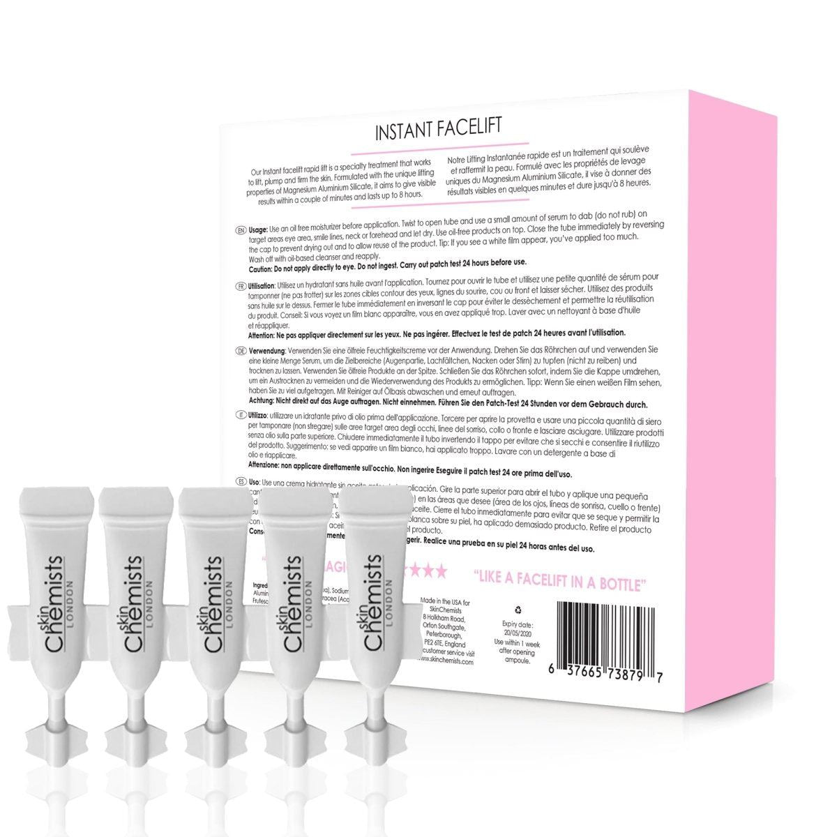 skinChemists Advanced Facelift Serum with Hyaluronic Acid & Peptides