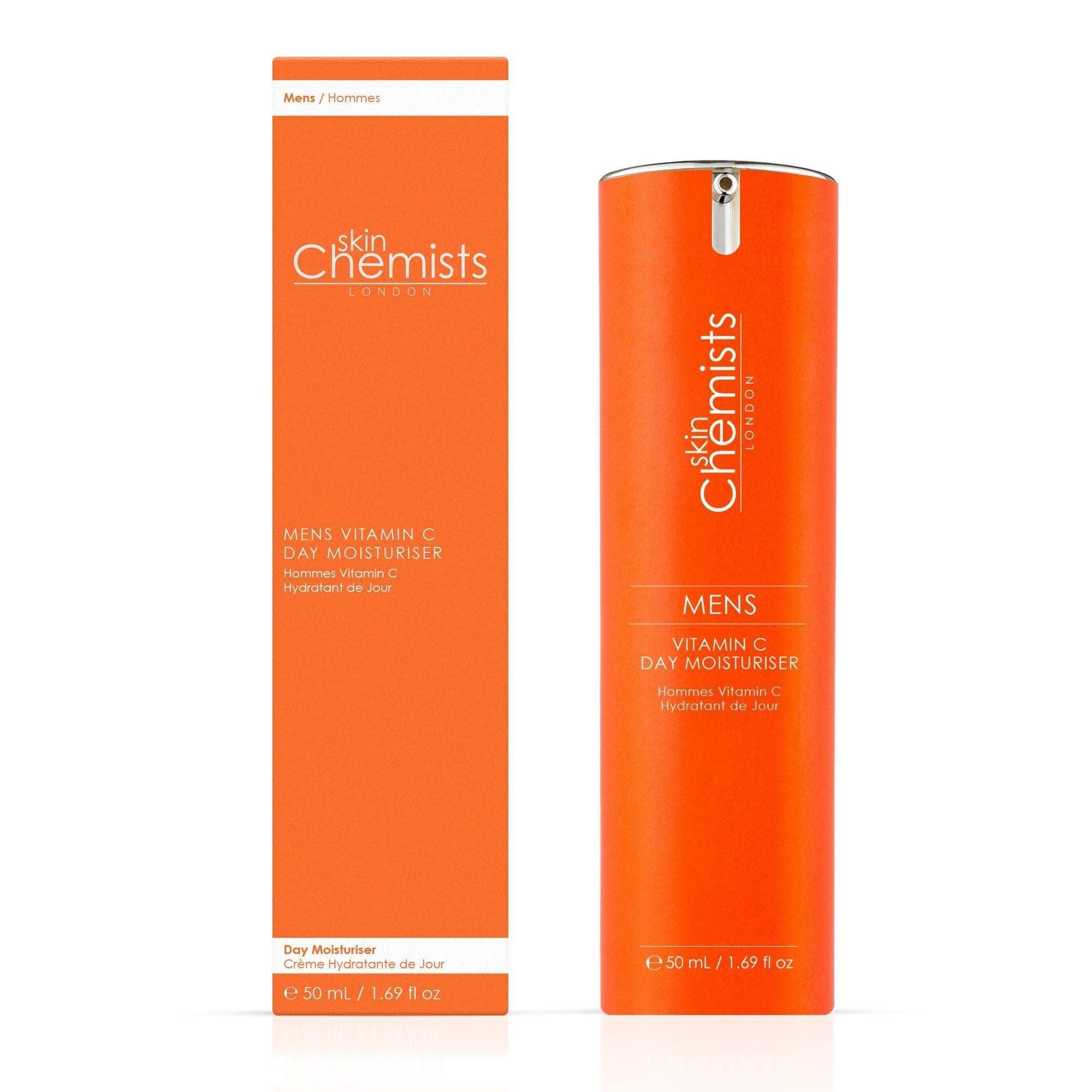 skinChemists Men's Vitamin C Day Moisturiser 50ml Twin Value Savings Pack