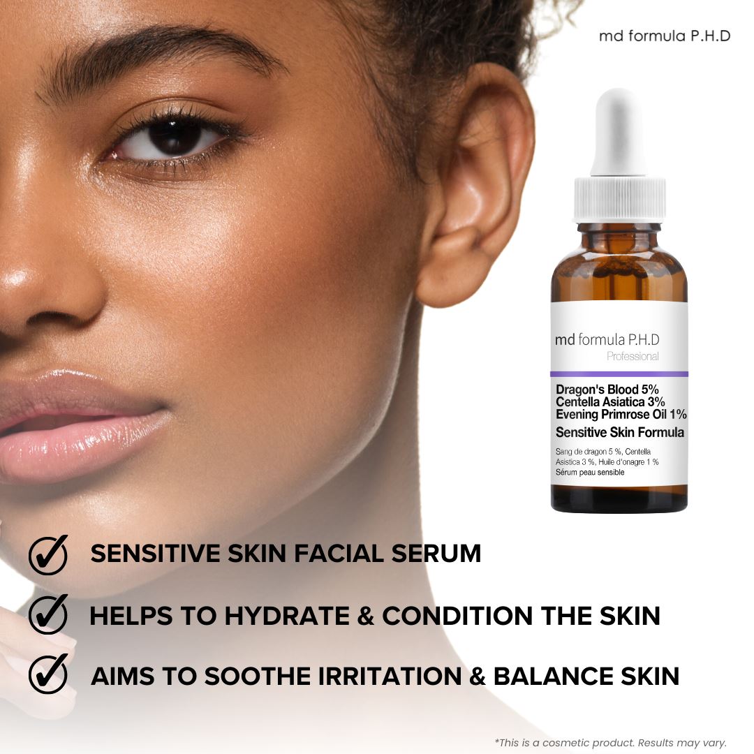 Sensitive Skin Serum Dragon's Blood 5%, Centella Asistica 3%, Evening Primrose Oil 1% 30ml