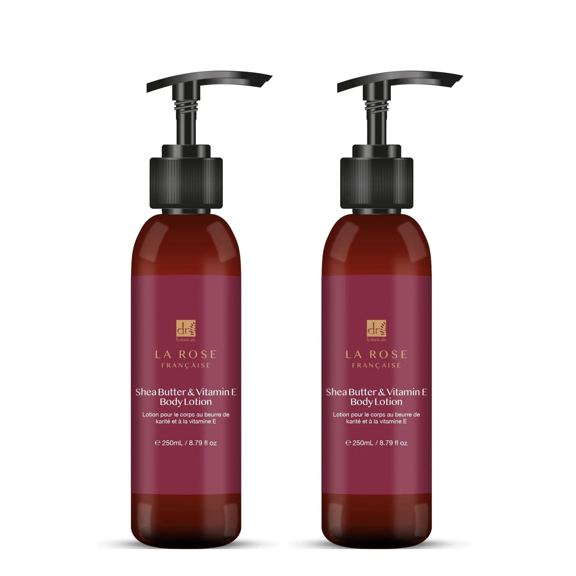Dr Botanicals La Rose Francaise Body Lotion 250ml Twin Value Savings Pack