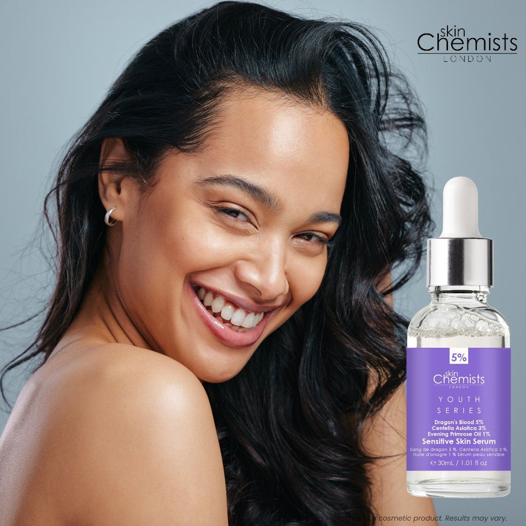 Sensitive Skin Facial Serum with 5% Dragon's Blood, 3% Centella Asiatica & 1% Evening Primrose Oil 30ml