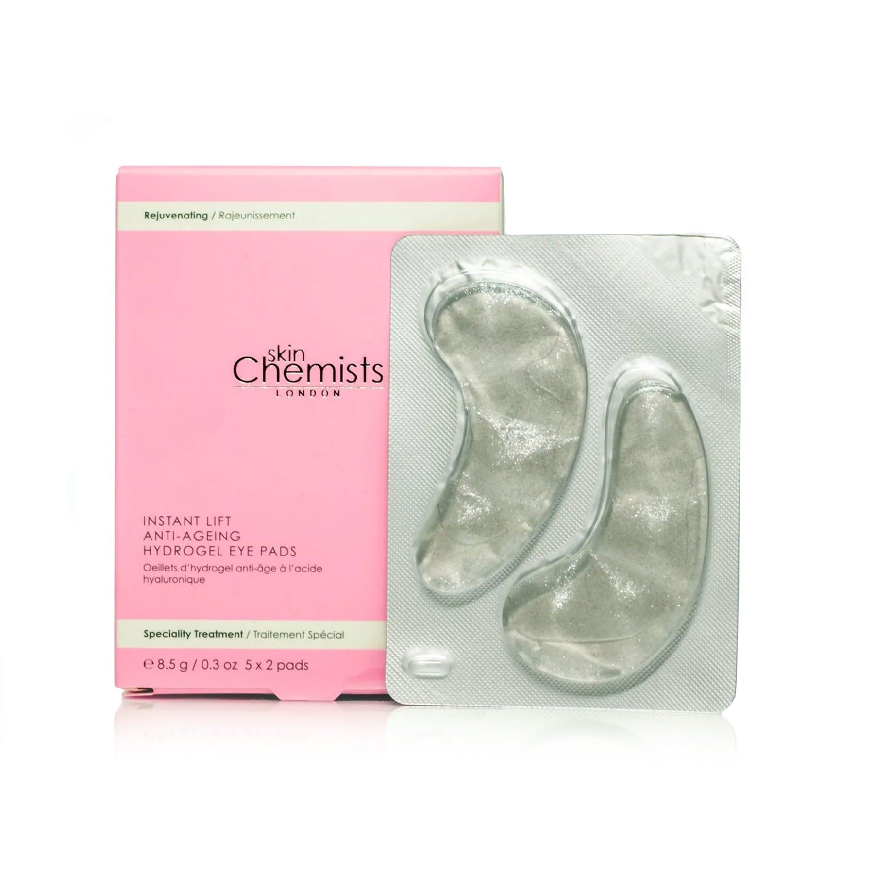 skinChemists Instant Lift Anti-Ageing Hydrogel Eye Pads (5 x 2) Twin Value Savings Pack