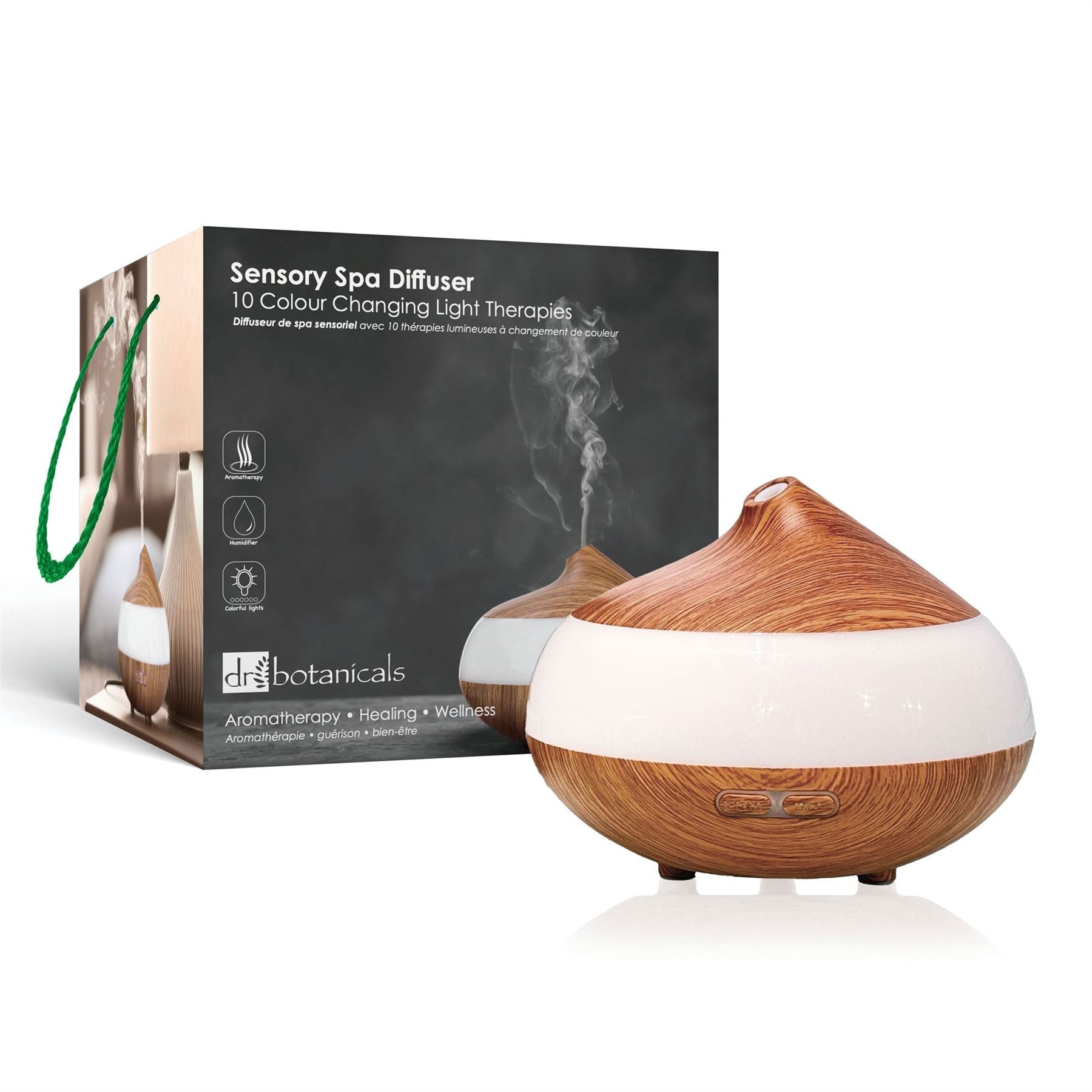 Bio-Balancing Wooden Aroma Digital Diffuser Clear Panel (UK Plug)