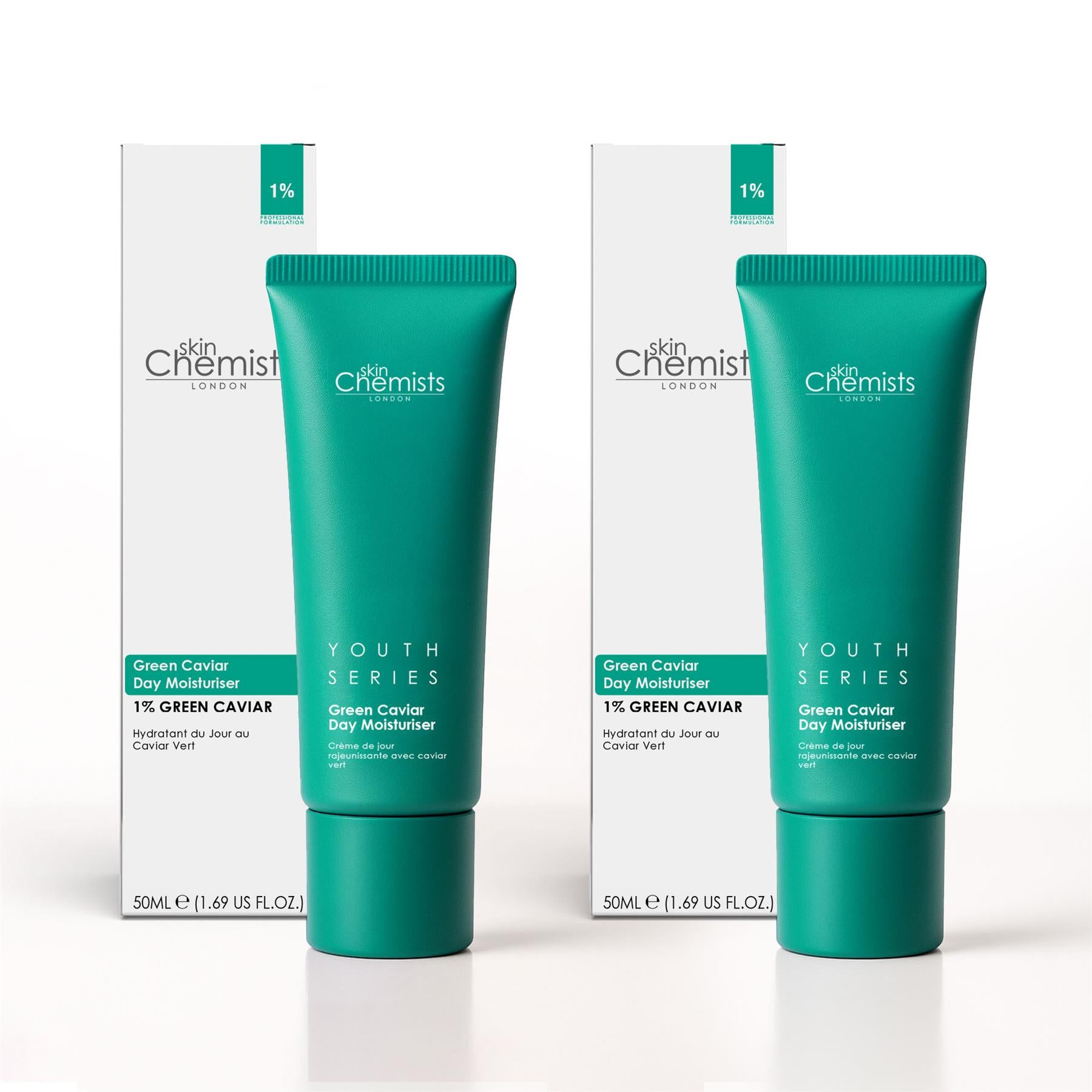 Green Caviar Day Moisturiser 50ml Duo Set