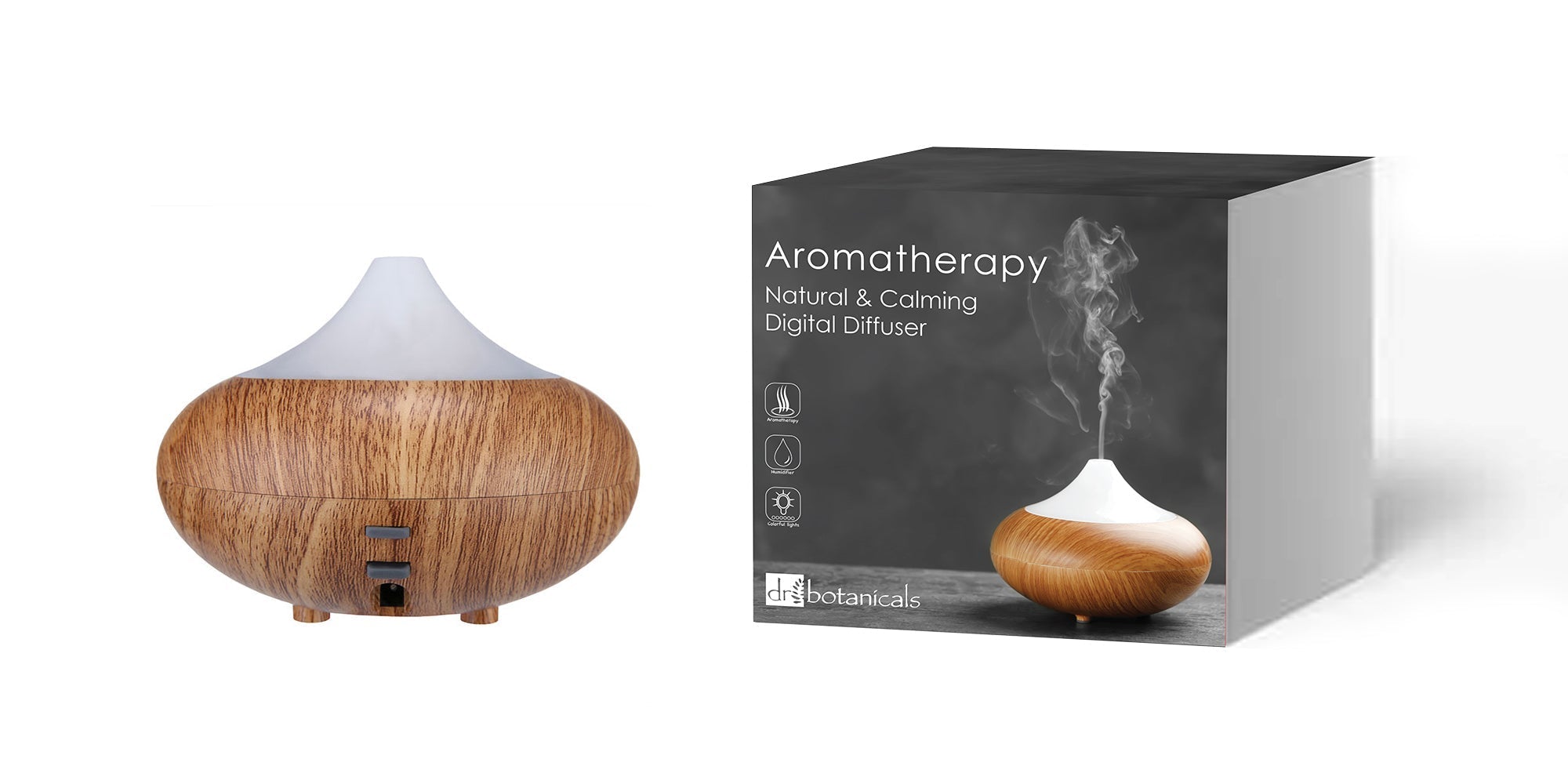 Wooden Aroma Diffuser + Oils Kit 6 pack - skinChemists
