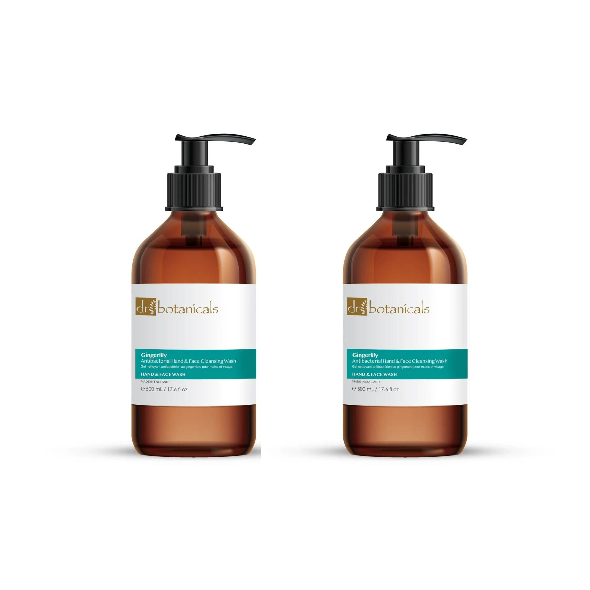 Dr Botanicals Gingerlily Hand & Face Cleansing Wash 500ml Twin Value Savings Pack - skinChemists