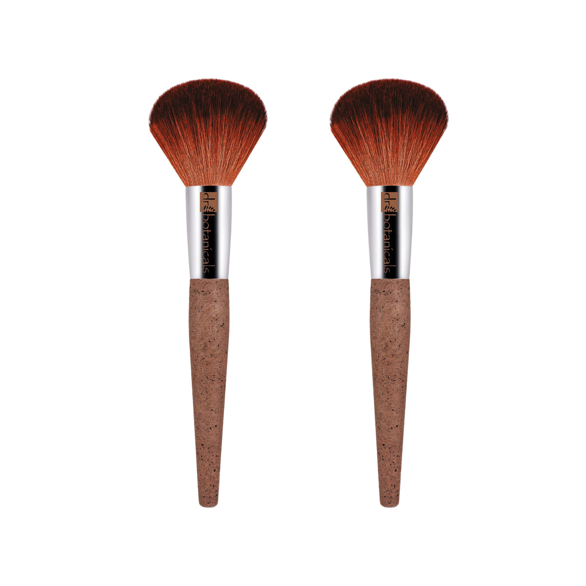 Dr Botanicals Coffee Ground Powder Brush Twin Value Savings Pack - skinChemists