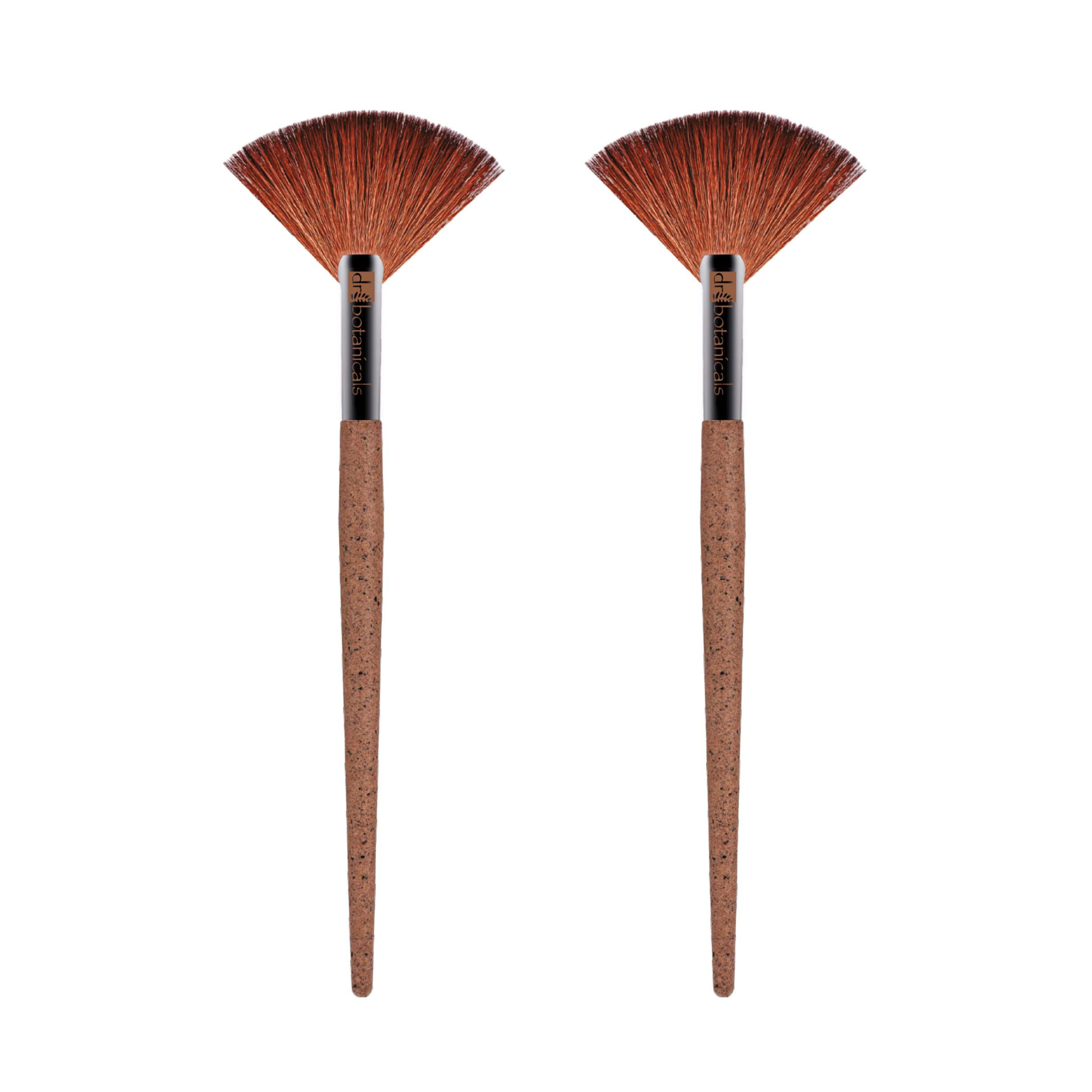 Dr Botanicals Coffee Ground Fan Brush Twin Value Savings Pack - skinChemists