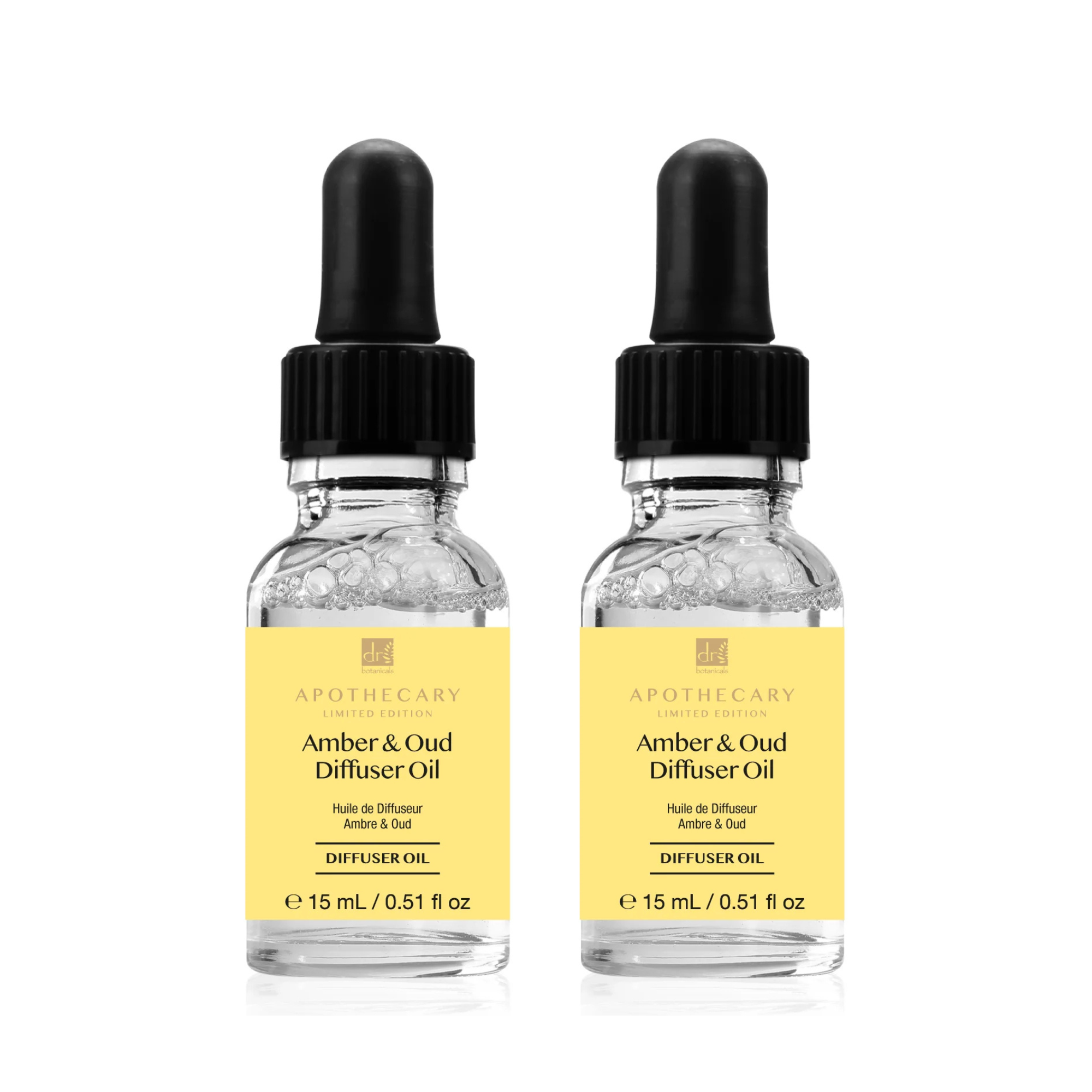 Dr Botanicals Deep Relax & Calm Amber & Oud Diffuser Oil 15ml Twin Value Savings Pack - skinChemists