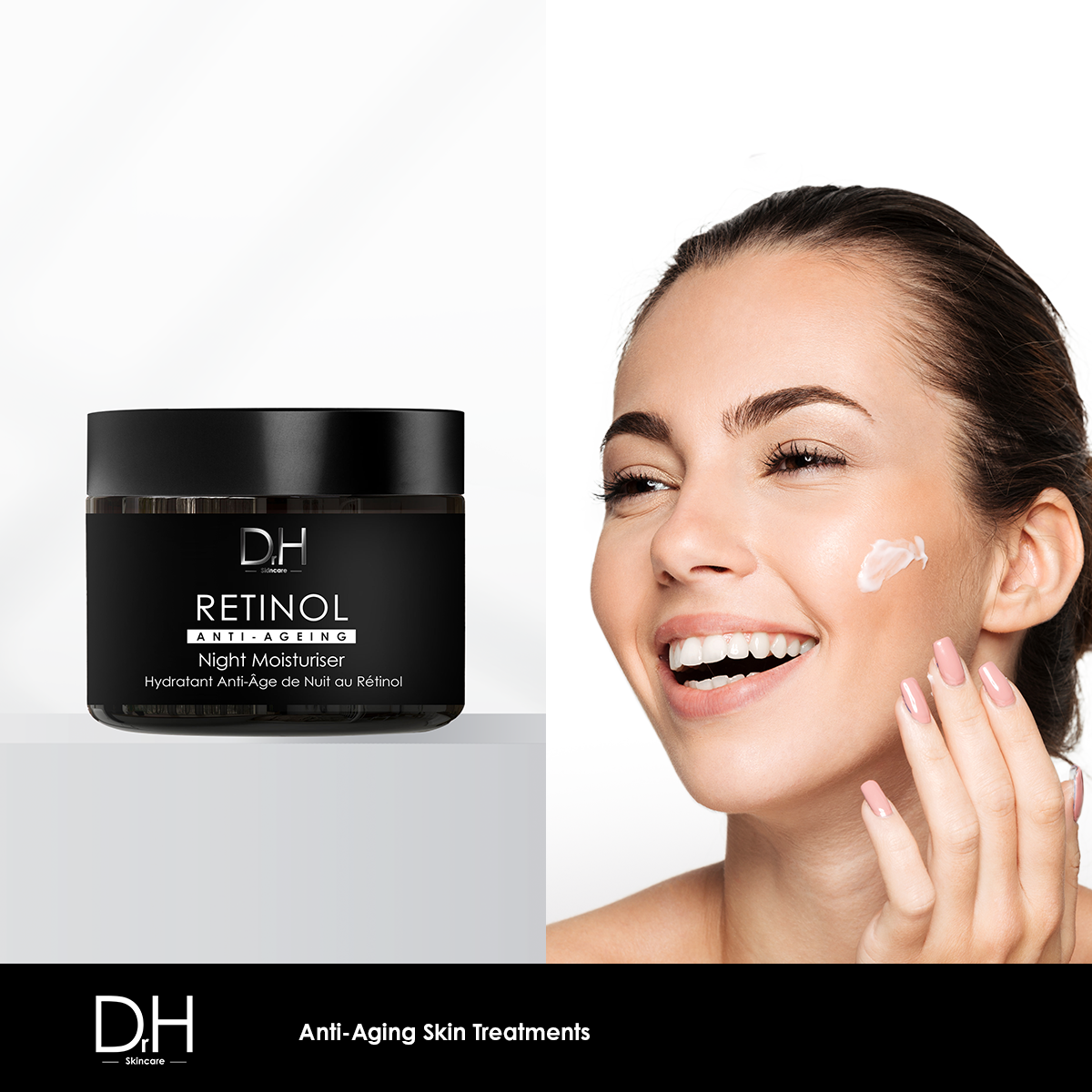 Dr H Retinol Anti-Ageing Night Moisturiser 60ml - skinChemists