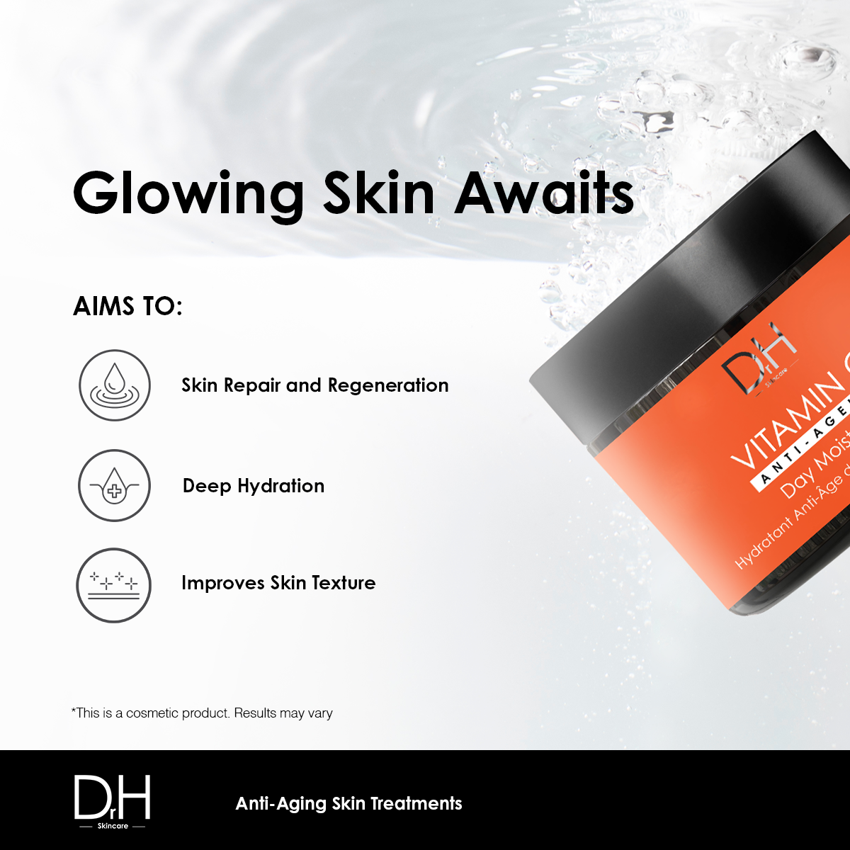 Dr H Vitamin C Anti-Ageing Day Moisturiser 60ml - skinChemists