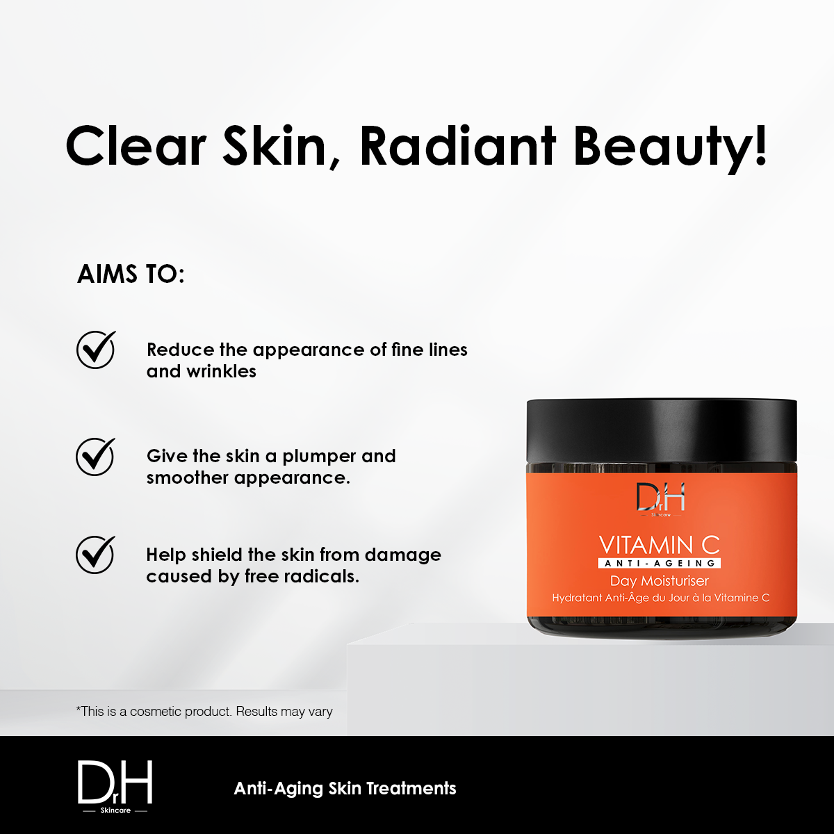 Dr H Vitamin C Anti-Ageing Day Moisturiser 60ml - skinChemists