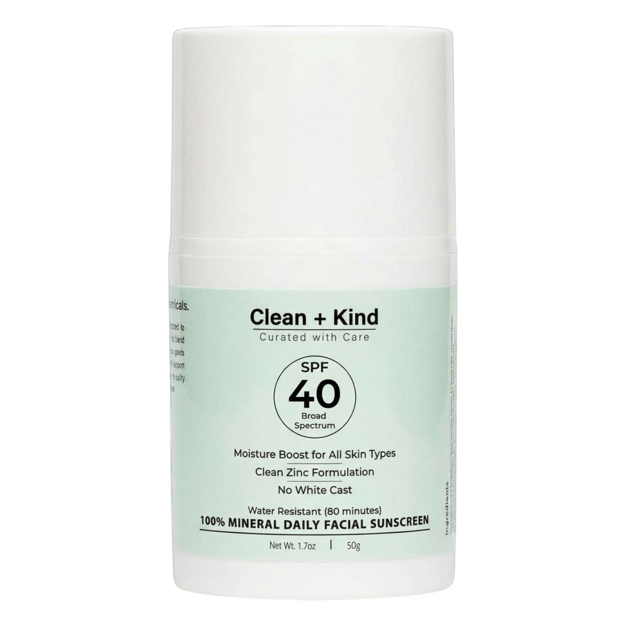 Untinted Daily Moisturizing Sunscreen – SPF 40
