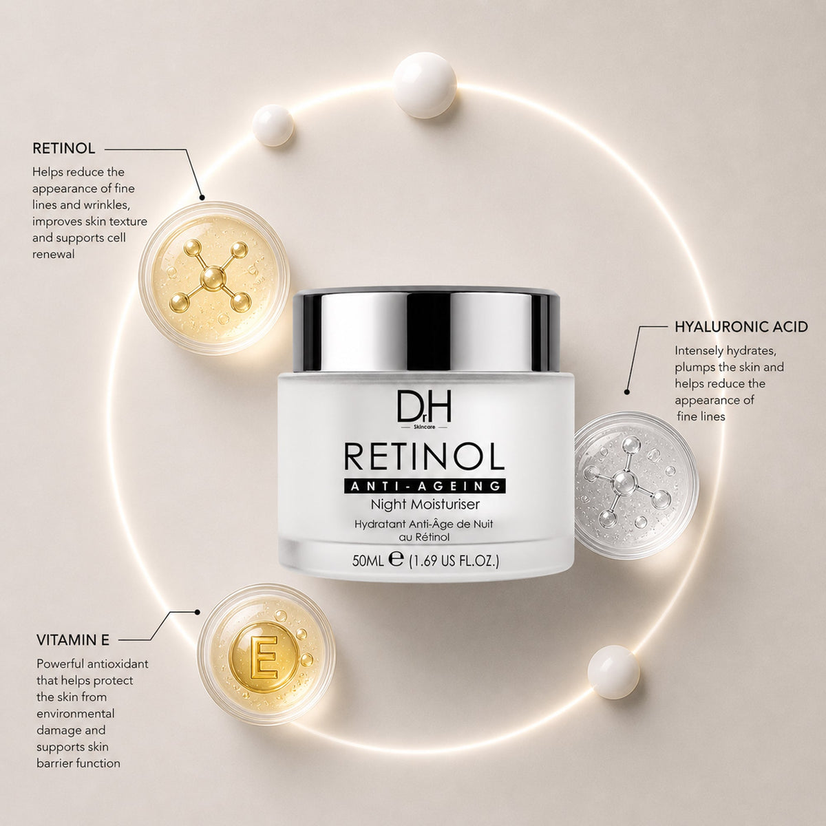 Retinol Anti-Ageing Night Moisturiser 50ml