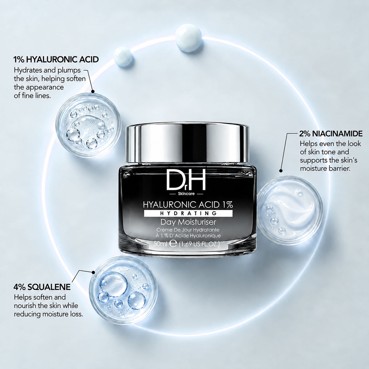 Hyaluronic Acid 1% Day Moisturiser 50ml