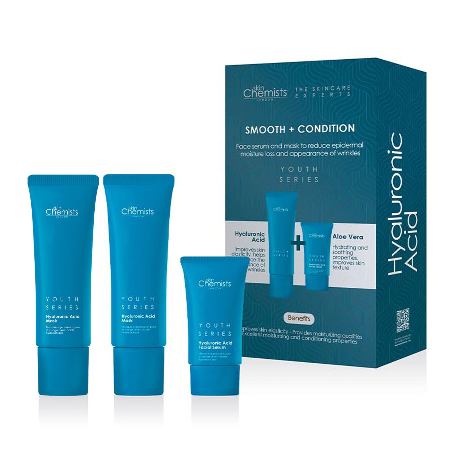 Hyaluronic Acid Smooth & Condition Kit + Free Hyaluronic Acid Mask 50ml - skinChemists