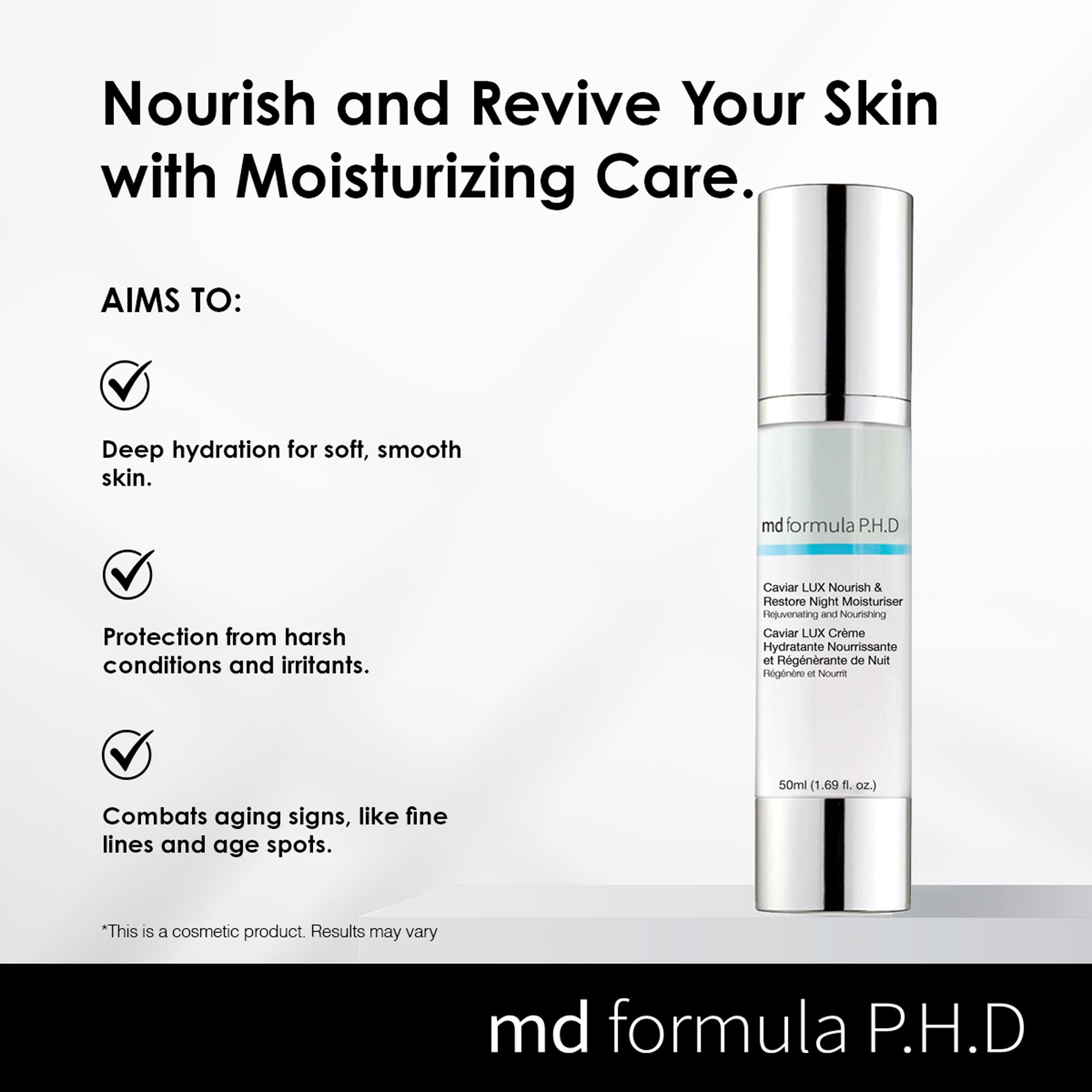 Caviar LUX Nourish & Restore Night Moisturiser 50ml - skinChemists