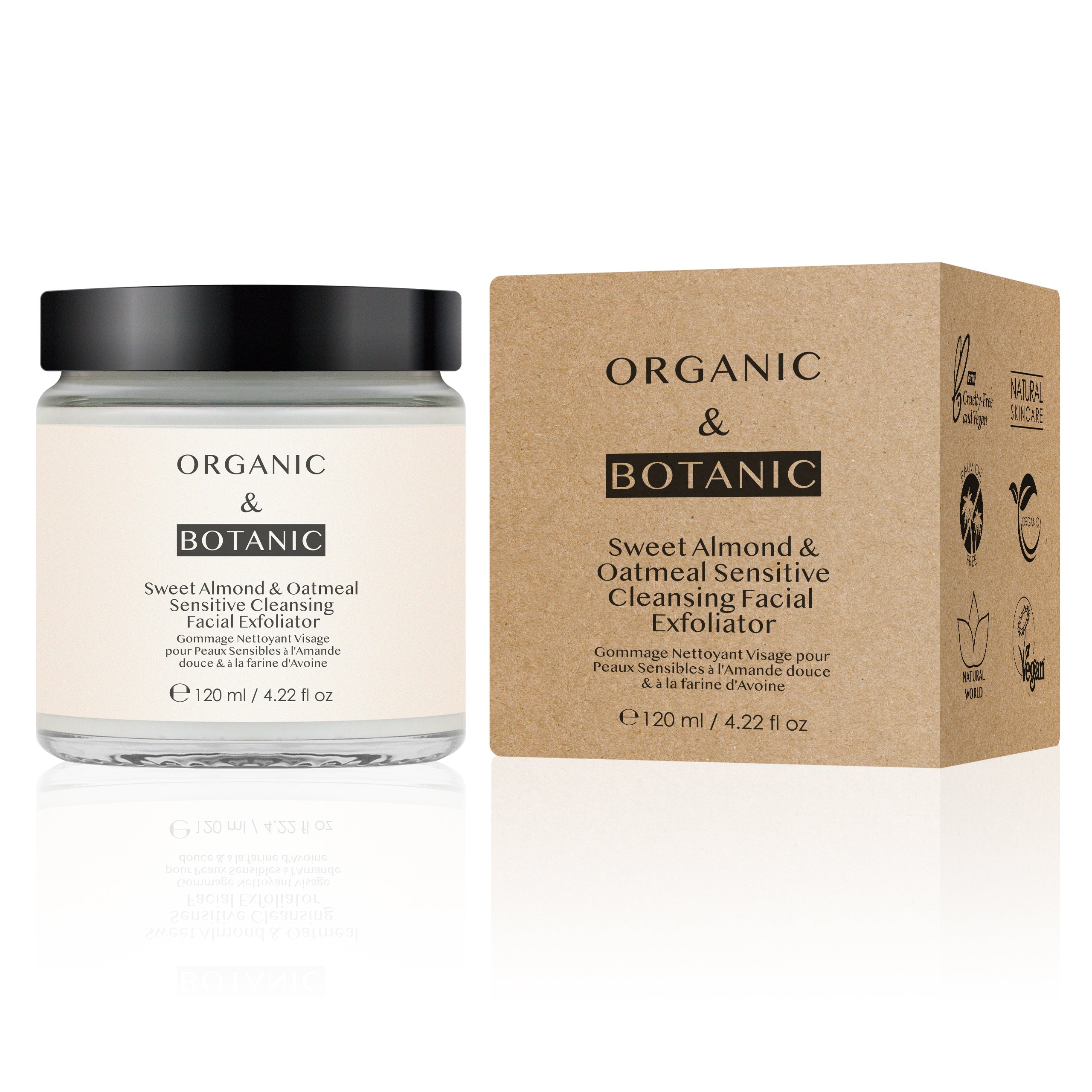 K3 Cleansing and Exfoliating kit - Mint lip scrub. Sweet Almond gentle Facial Exfolaitor + Toning liquid Cleanser