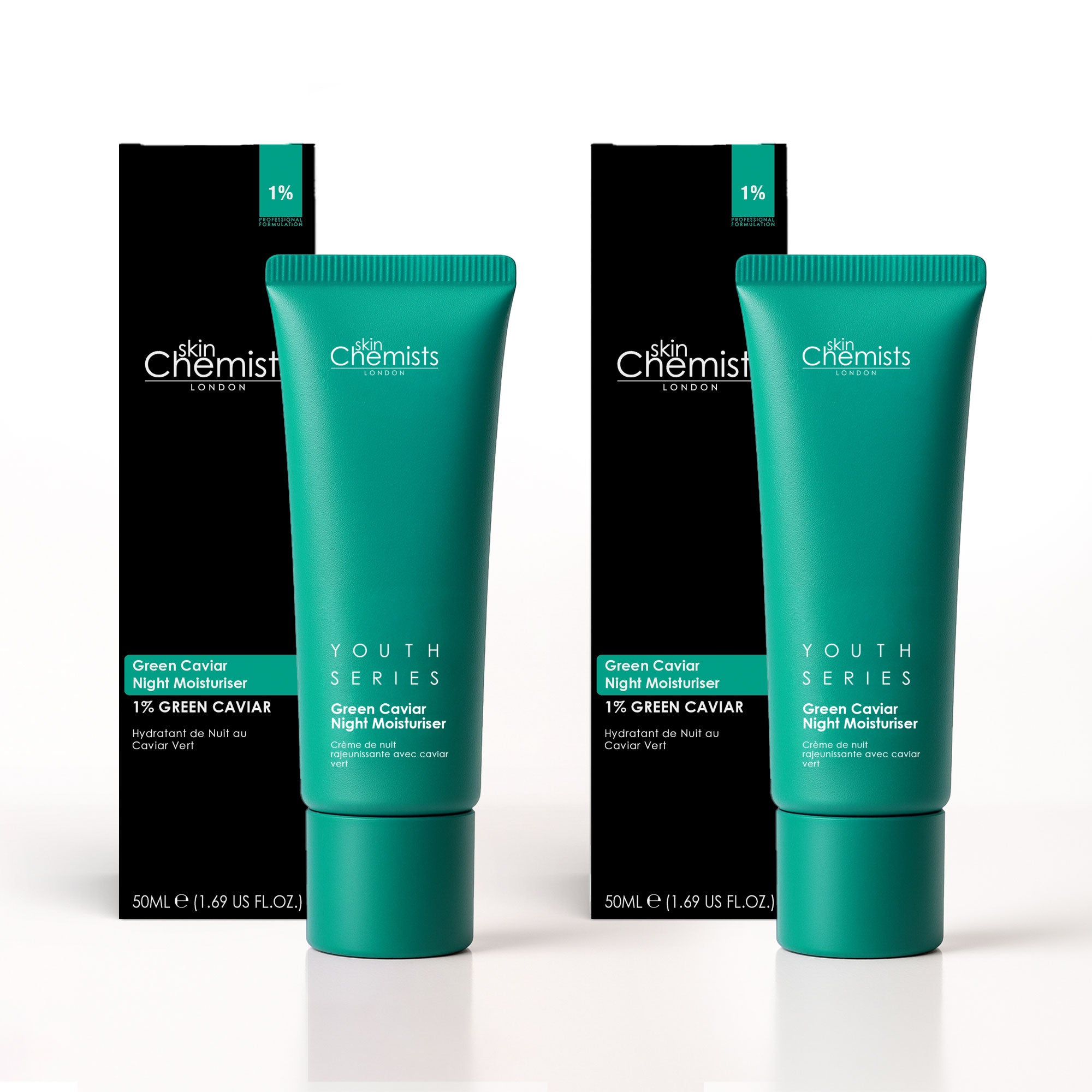 Green Caviar Night Moisturiser 50ml Duo Set