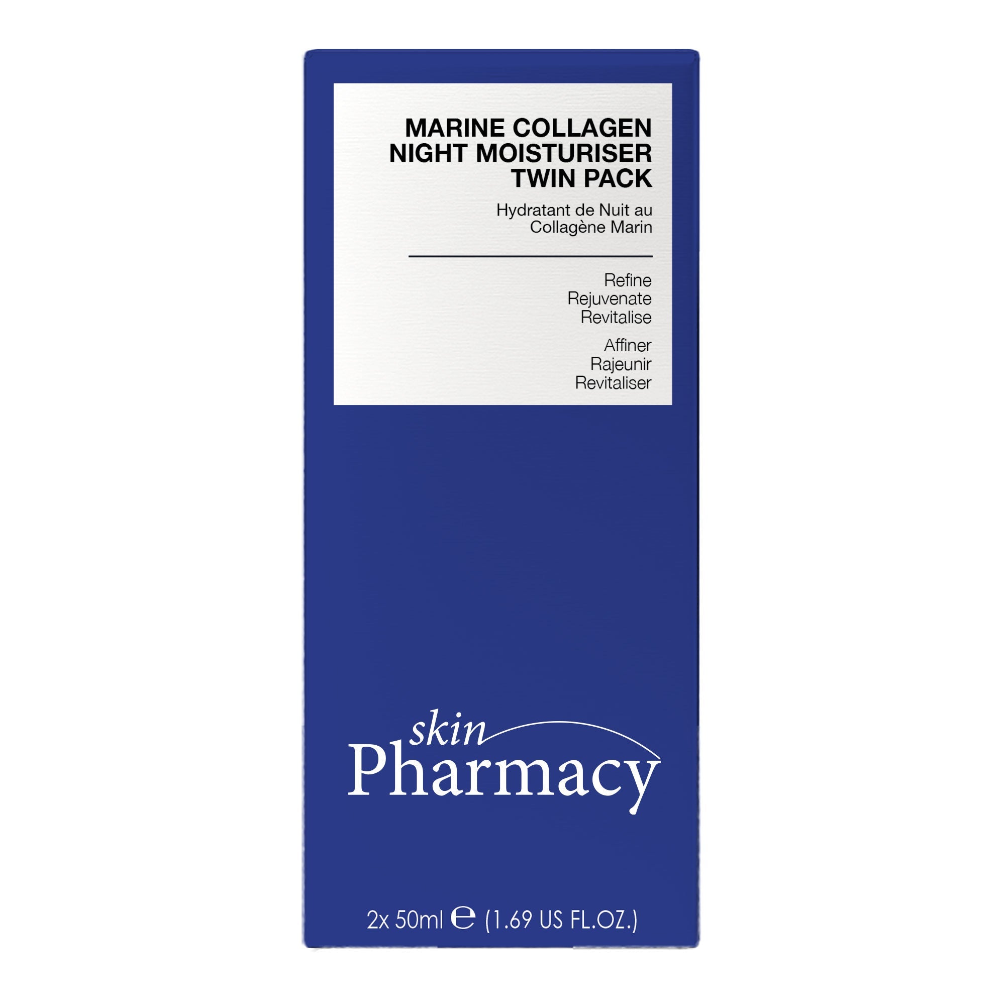 1% Marine Collagen Night Moisturiser 50ml | 2-Pack