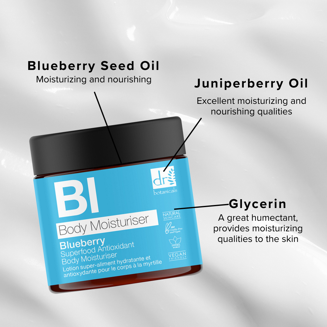 Blueberry Superfood Antioxidant Body Moisturiser 60ml - skinChemists
