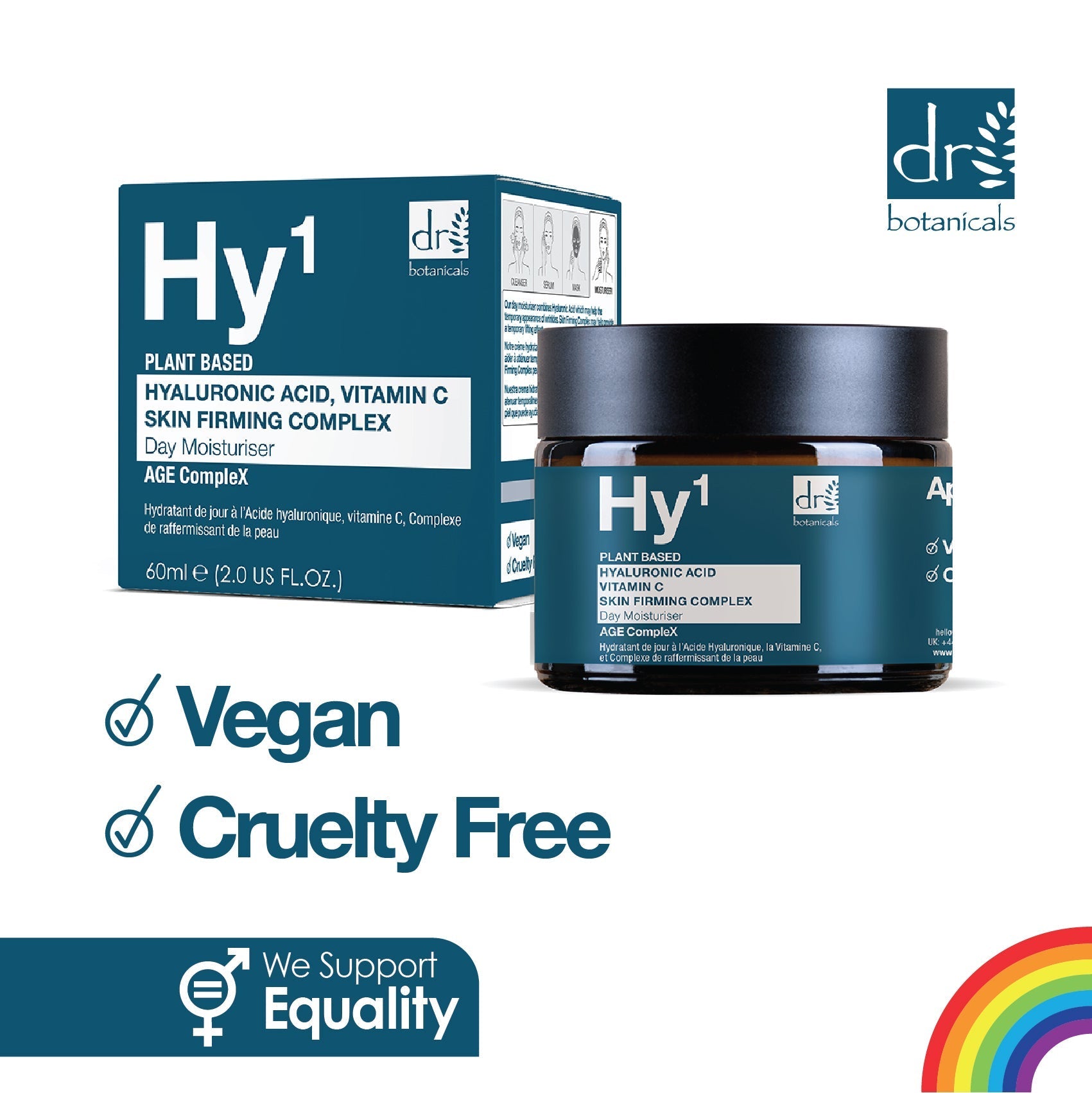 Hyaluronic Acid 1% & Vitamin C 1% & Skin Firming Complex 1% Day Moisturiser 60ml - skinChemists