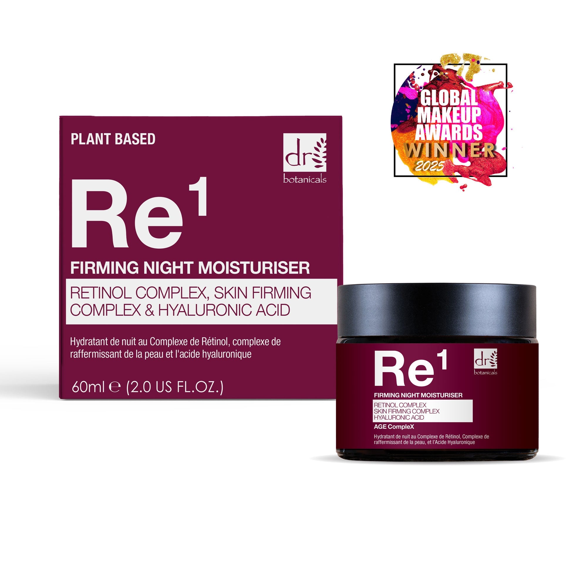 Retinol Complex 1%, Skin Firming Complex 1% & Hyaluronic Acid 1% Night Moisturiser 60ml - skinChemists