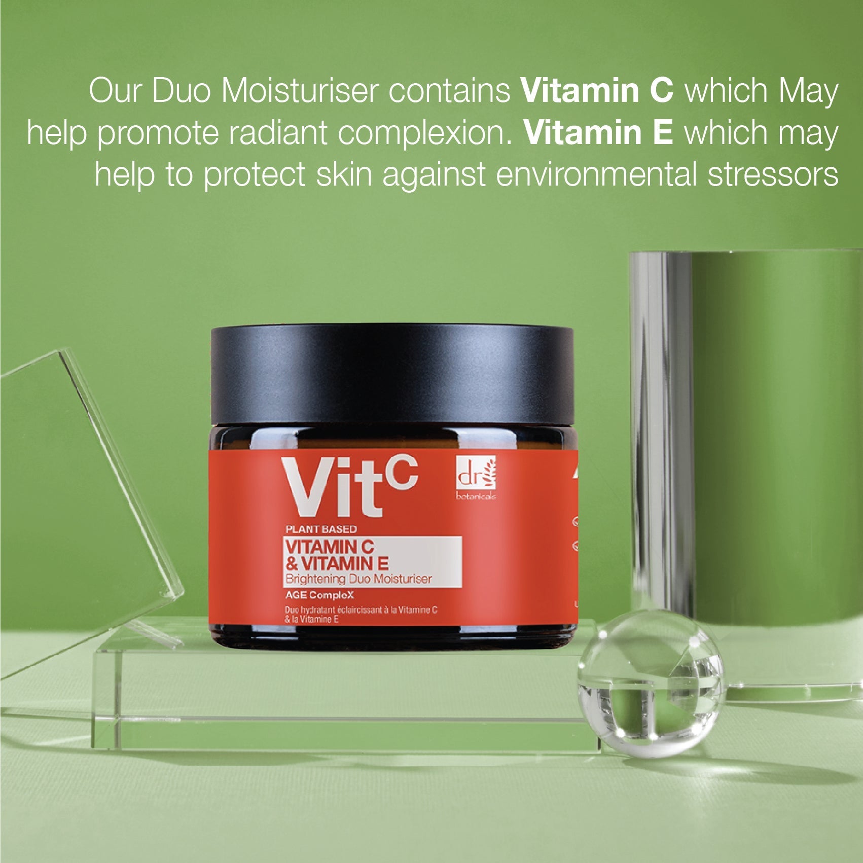 Dr Botanicals Vitamin C Duo Moisturiser & Advanced Facial Serum Kit - skinChemists
