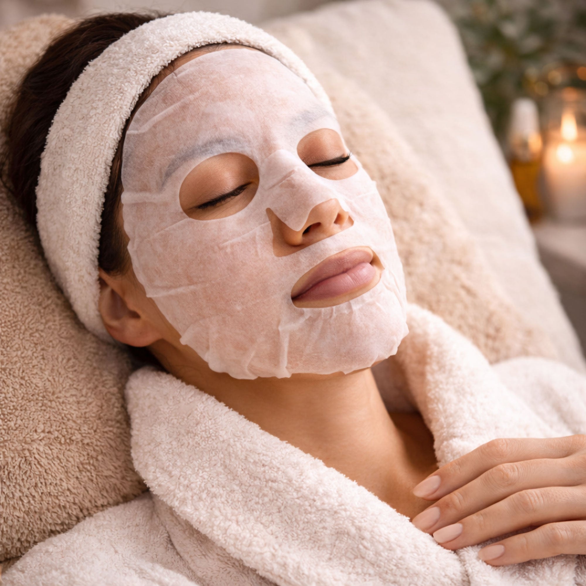 Dr Botanicals Ultra Brightening Facial Mask with Vitamin C and Hyaluronic Acid Pack of 10