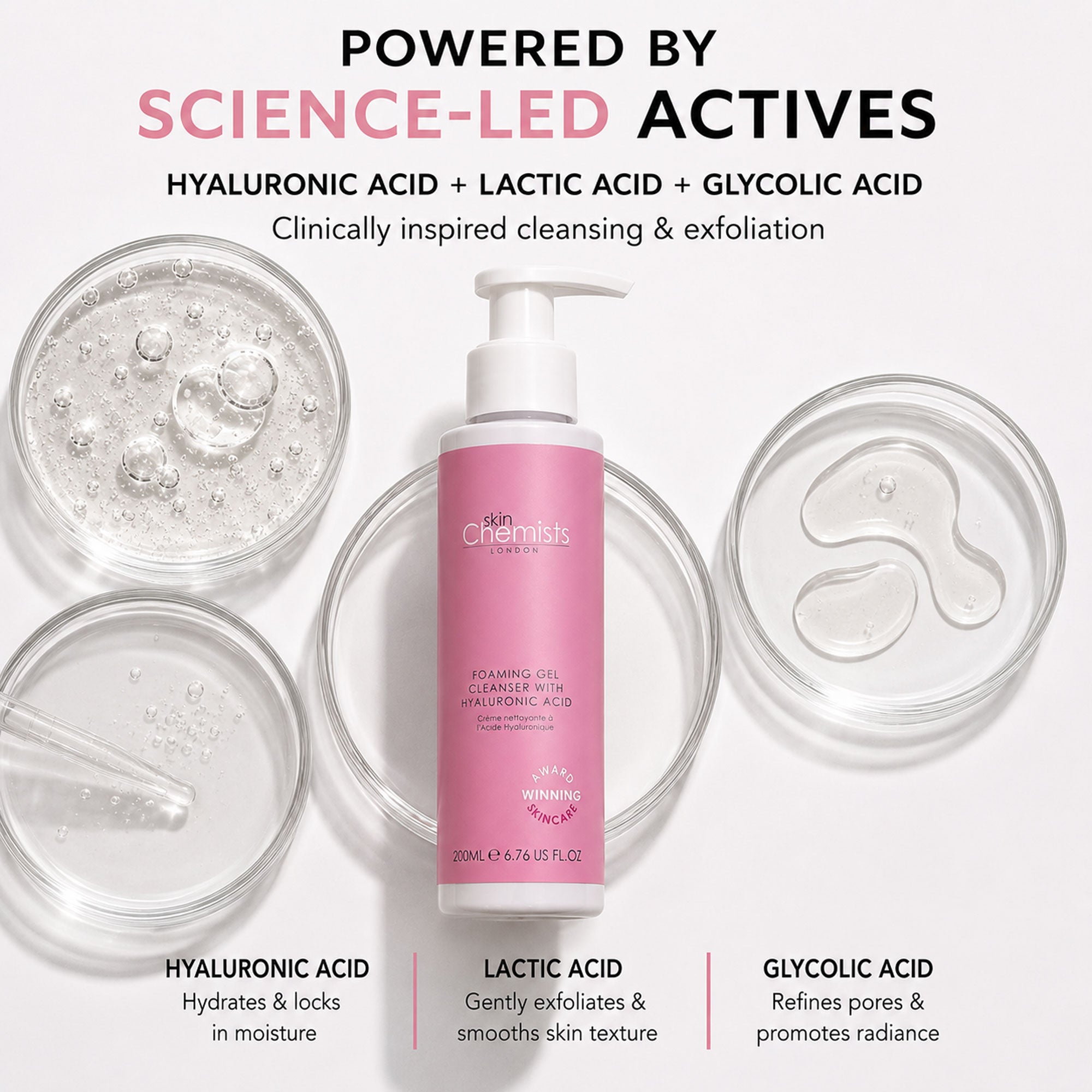 Advanced Foaming Gel Cleanser with Hyaluronic Acid 200ml