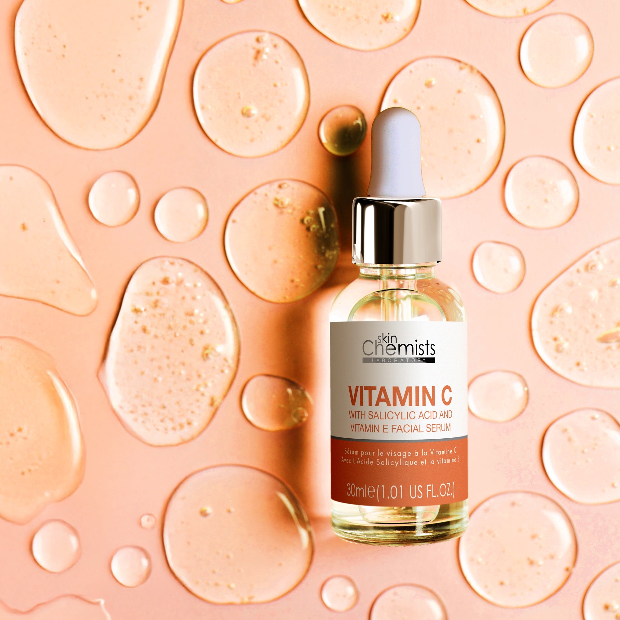 skinChemists Anti-Aging Vitamin C, Salicylic Acid Vitamin C Facial Serum 30ml - skinChemists